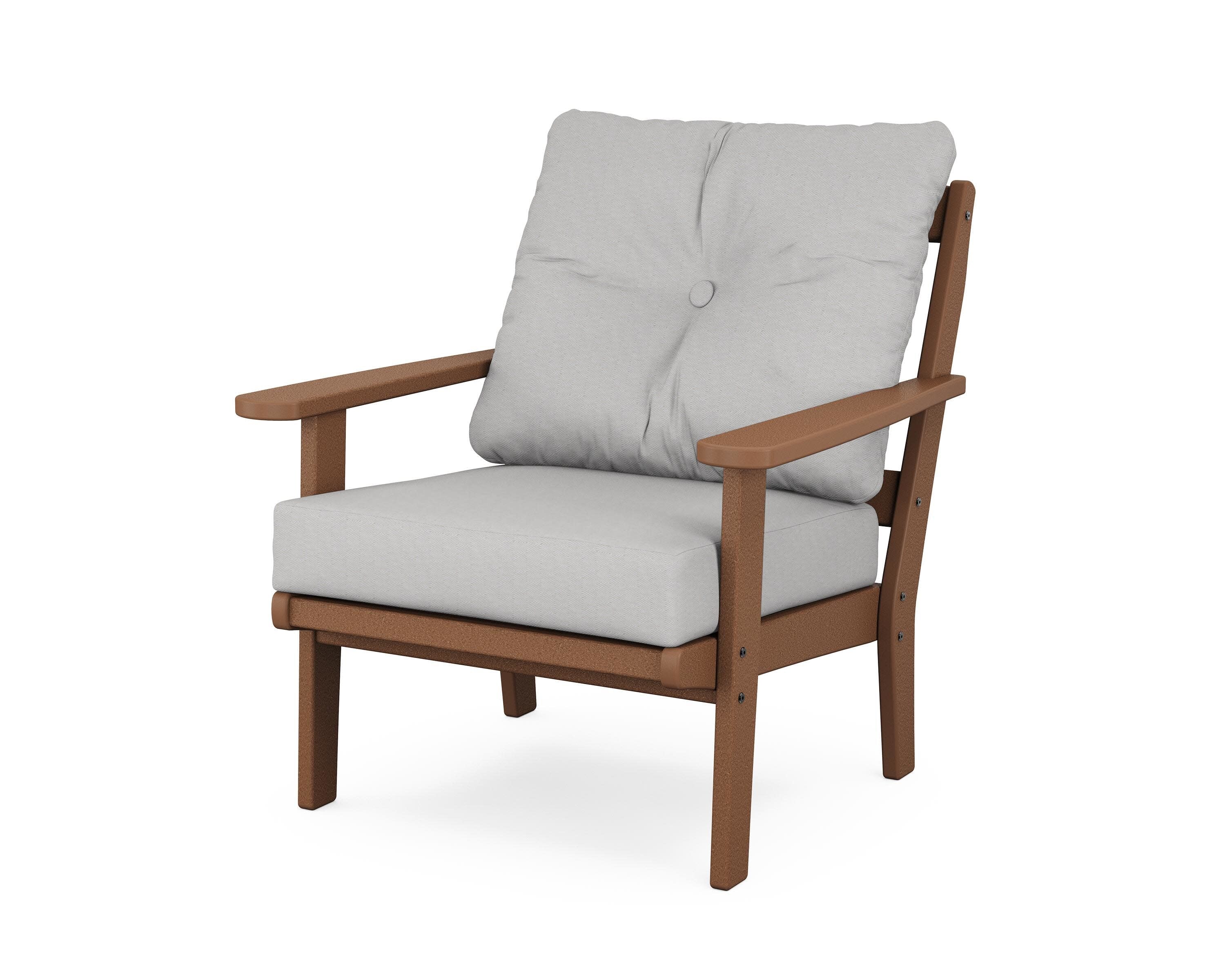 Mission Deep Seating Chair in Teak / Diamond in the Rough
