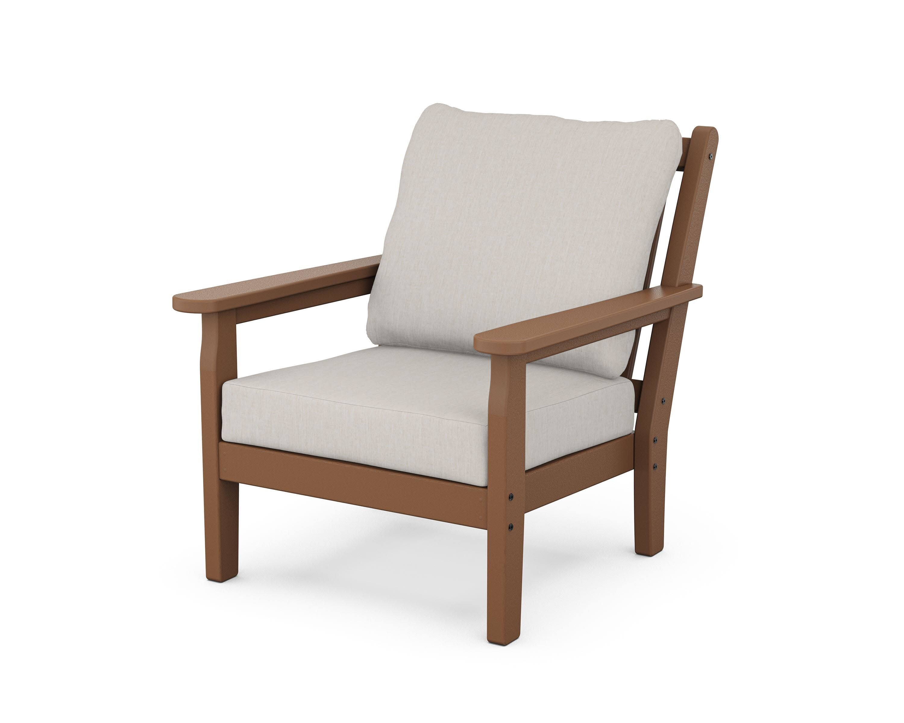 Chippendale Deep Seating Chair in Teak / Cast Ash