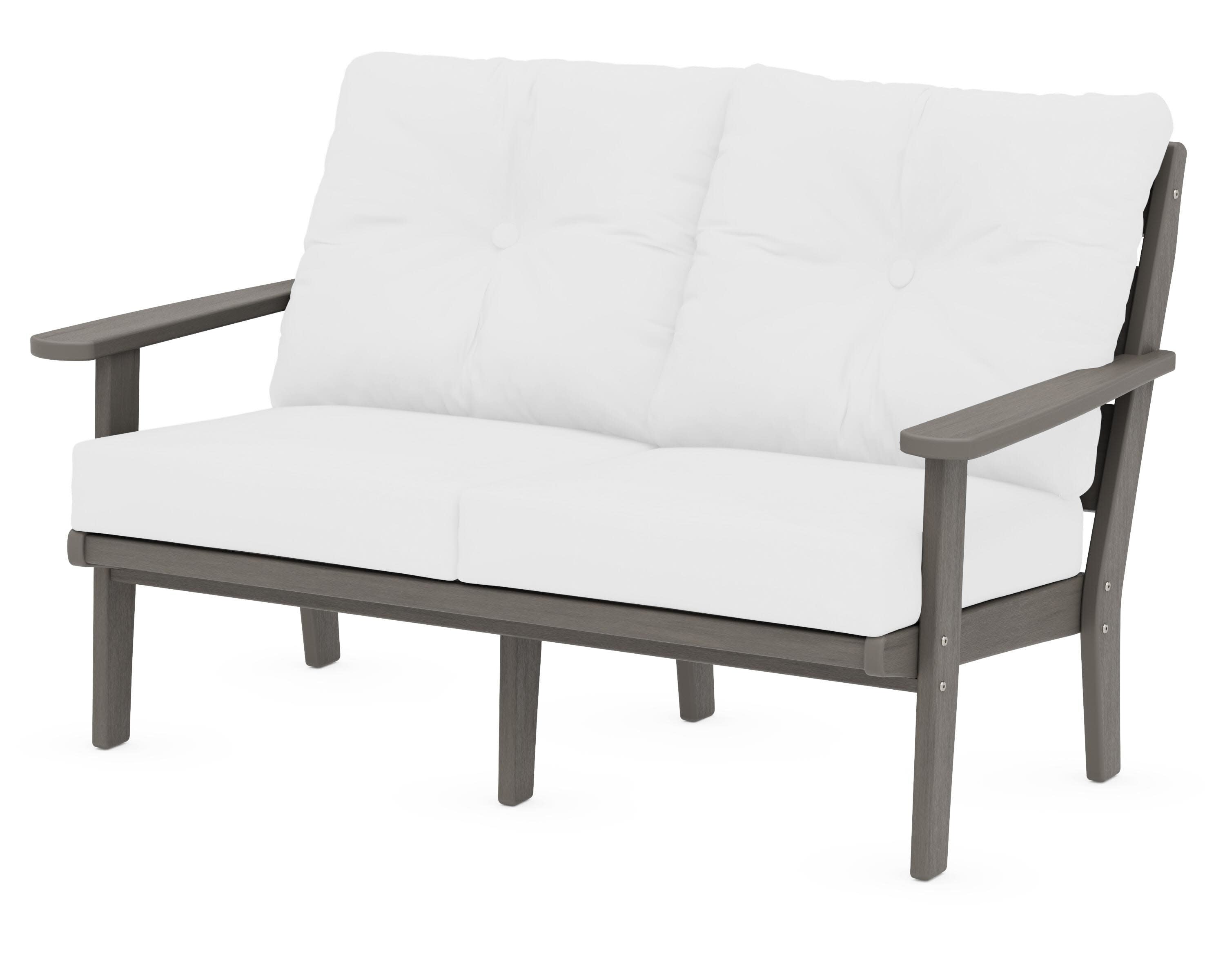 Lakeside Deep Seating Loveseat in Driftwood / Natural