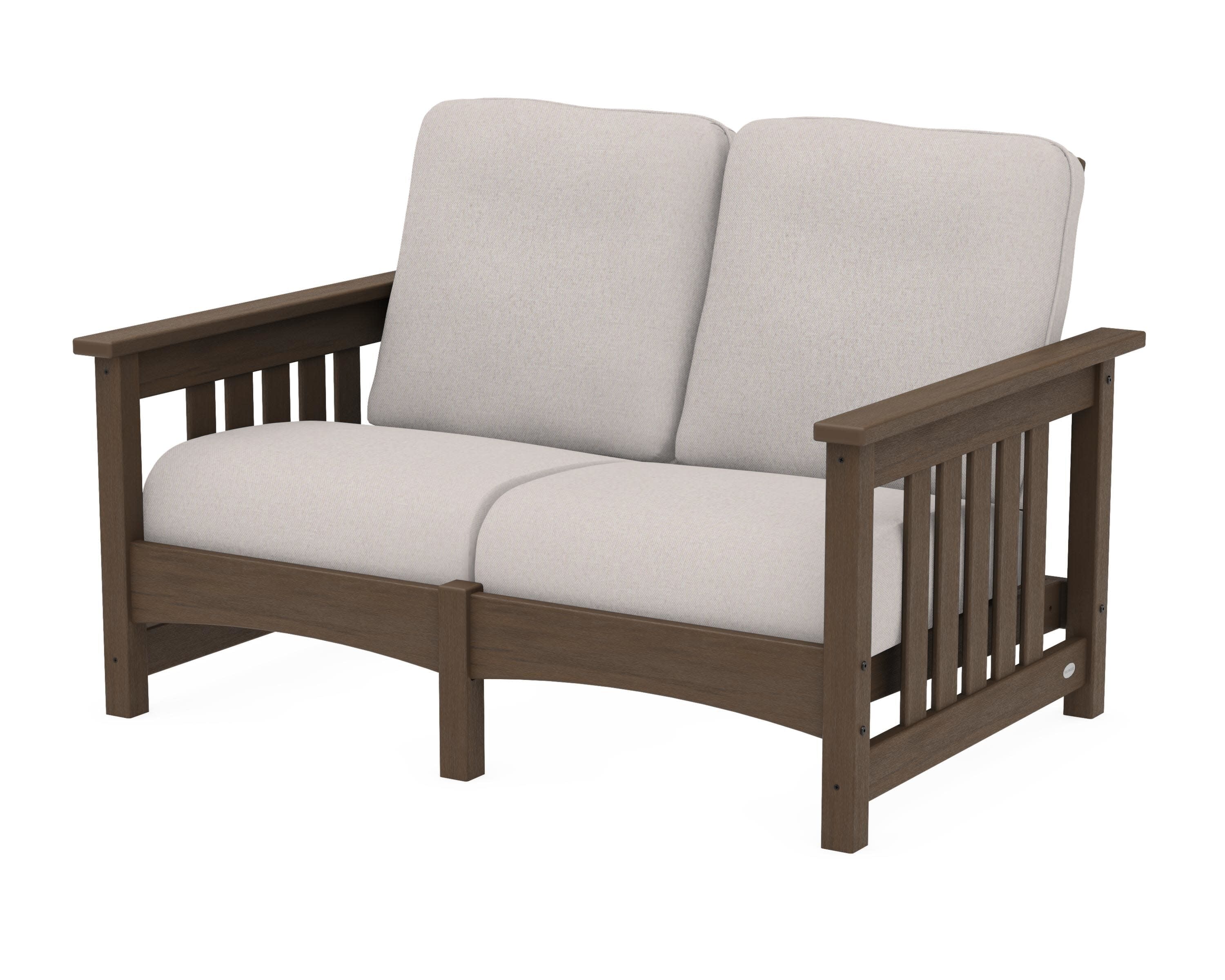 Club Mission Loveseat in Kona / Dune Burlap