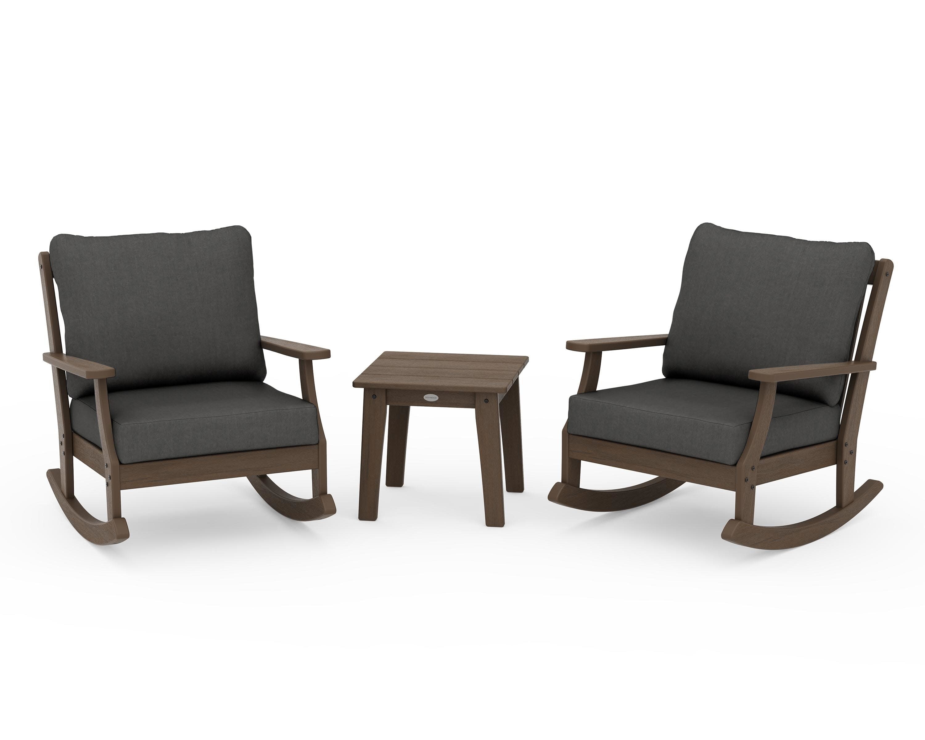 Braxton 3-Piece Deep Seating Rocker Set in Kona / Spectrum Carbon