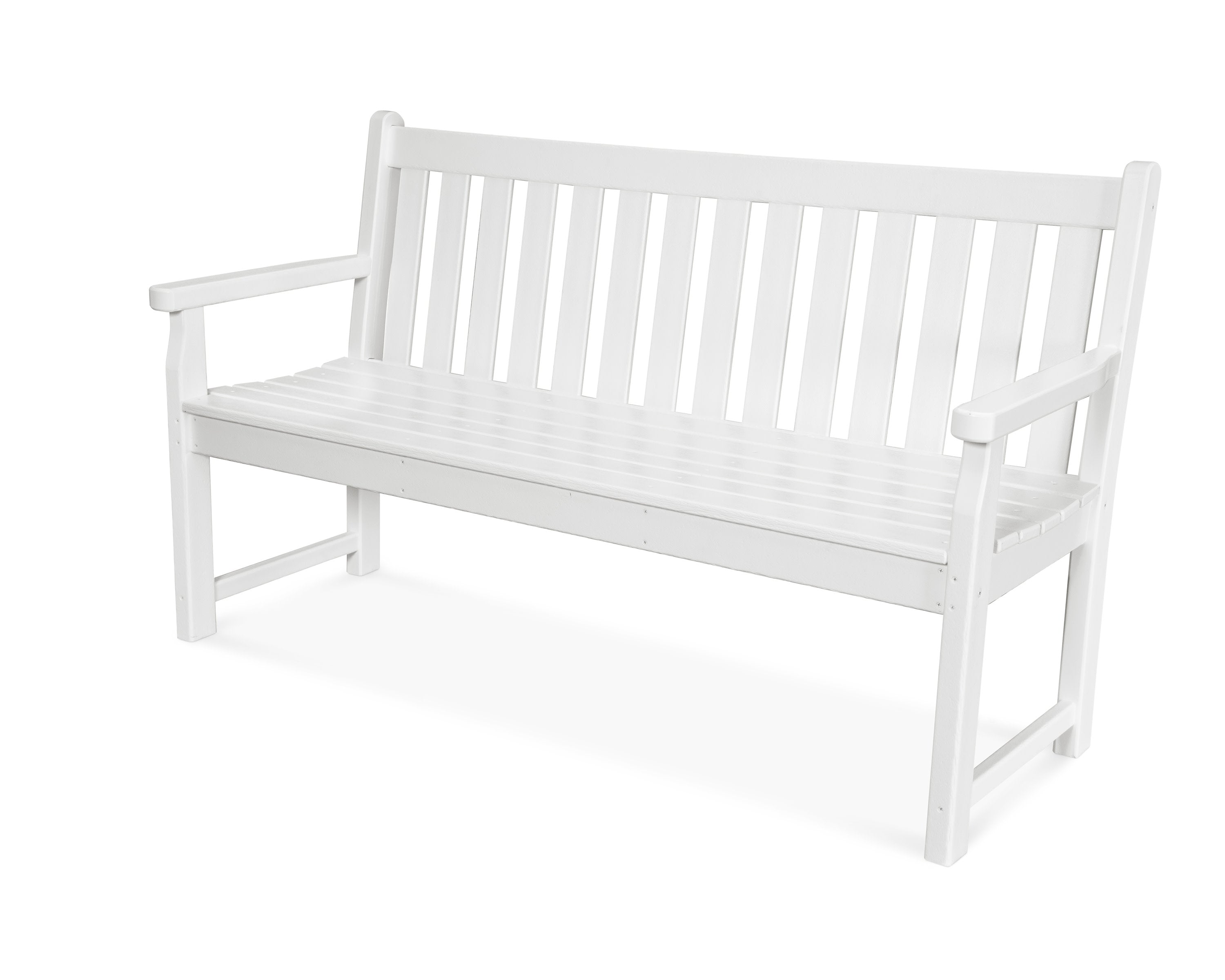 Traditional Garden 60" Bench in White