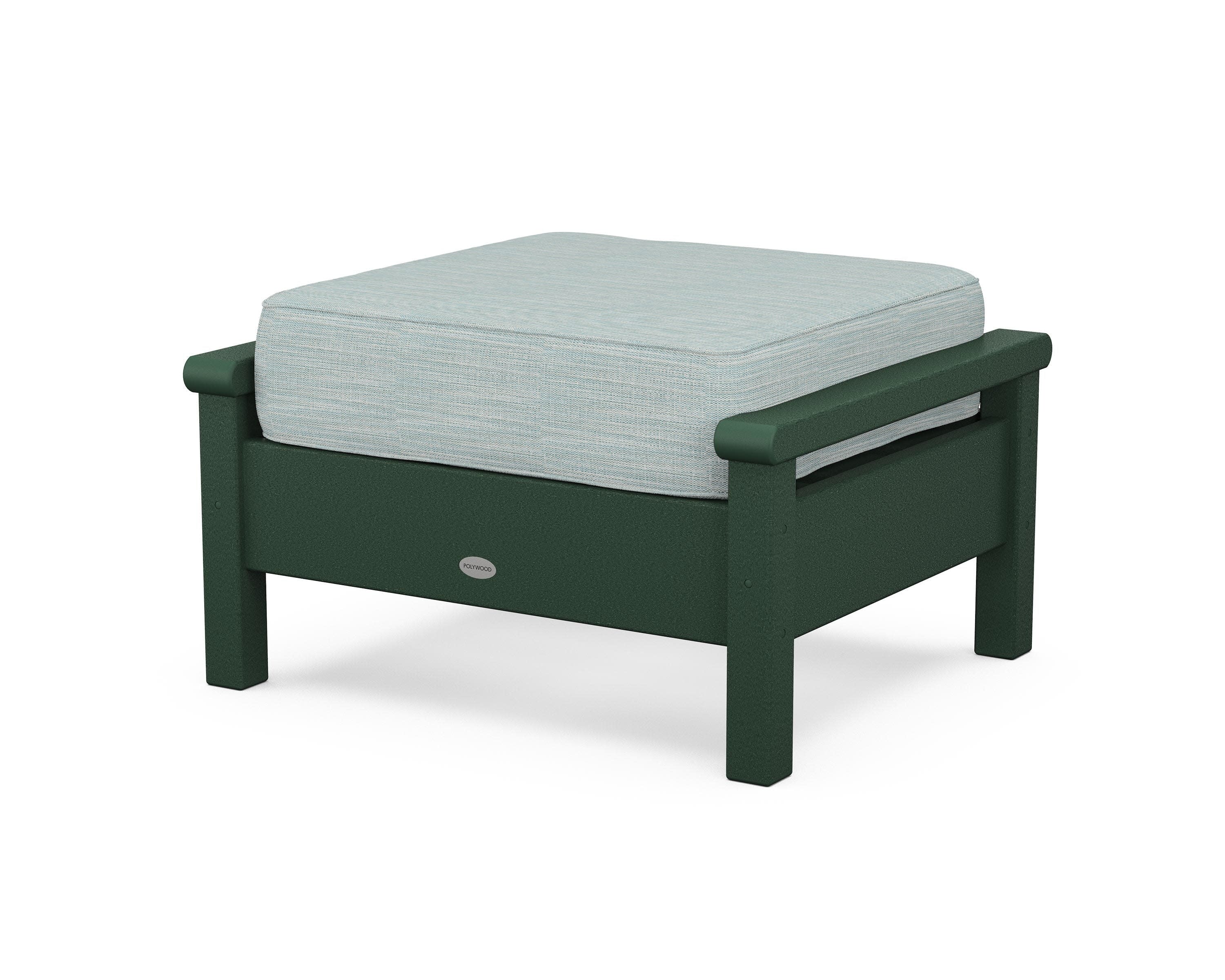 Harbour Deep Seating Ottoman in Green / Soothe Mist