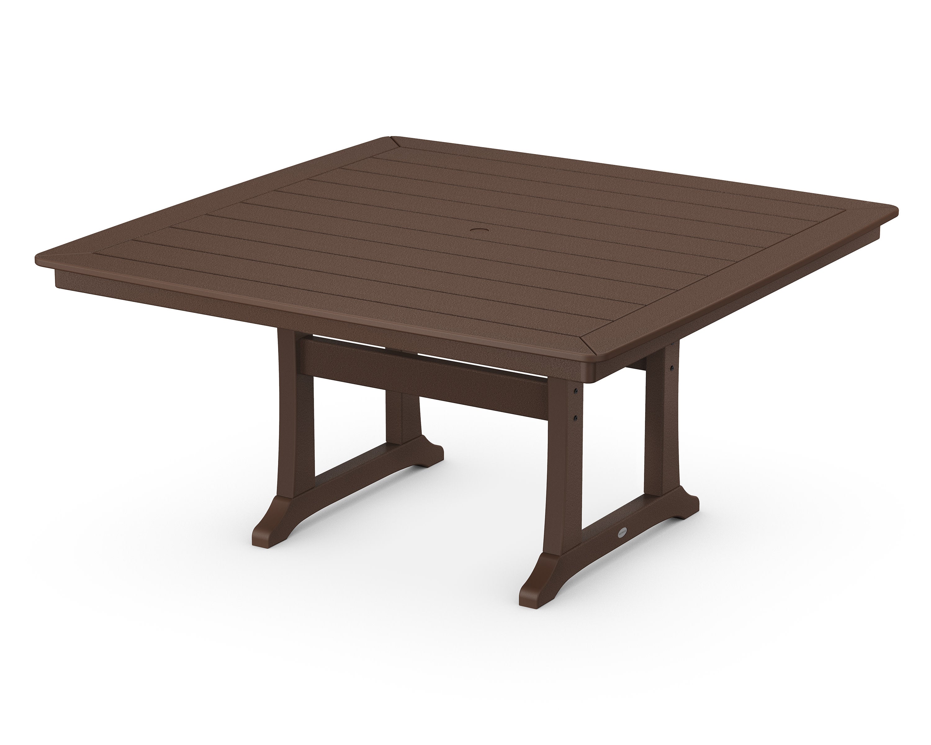 Nautical Trestle 59" Dining Table in Mahogany