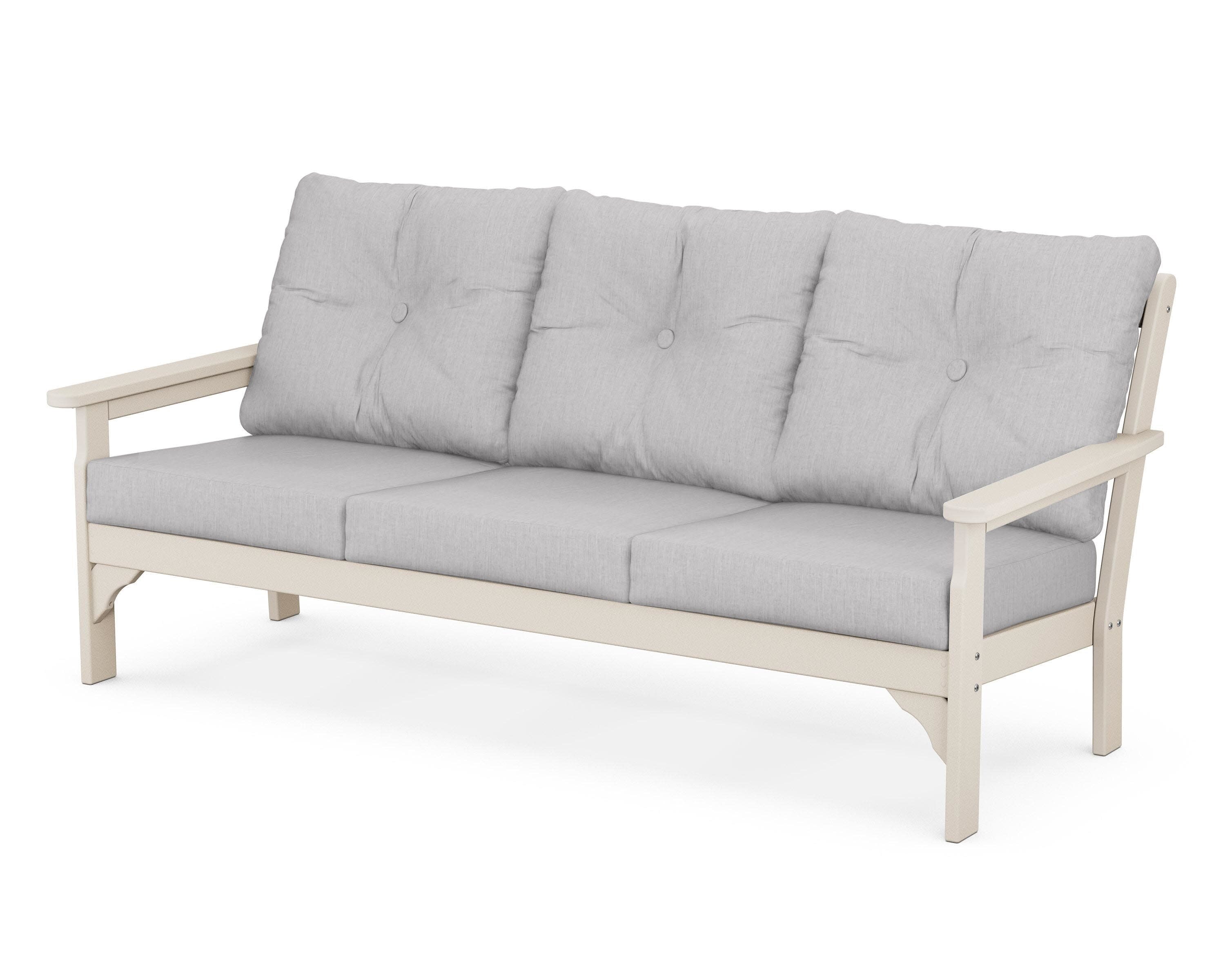 Vineyard Deep Seating Sofa in Sand / Granite