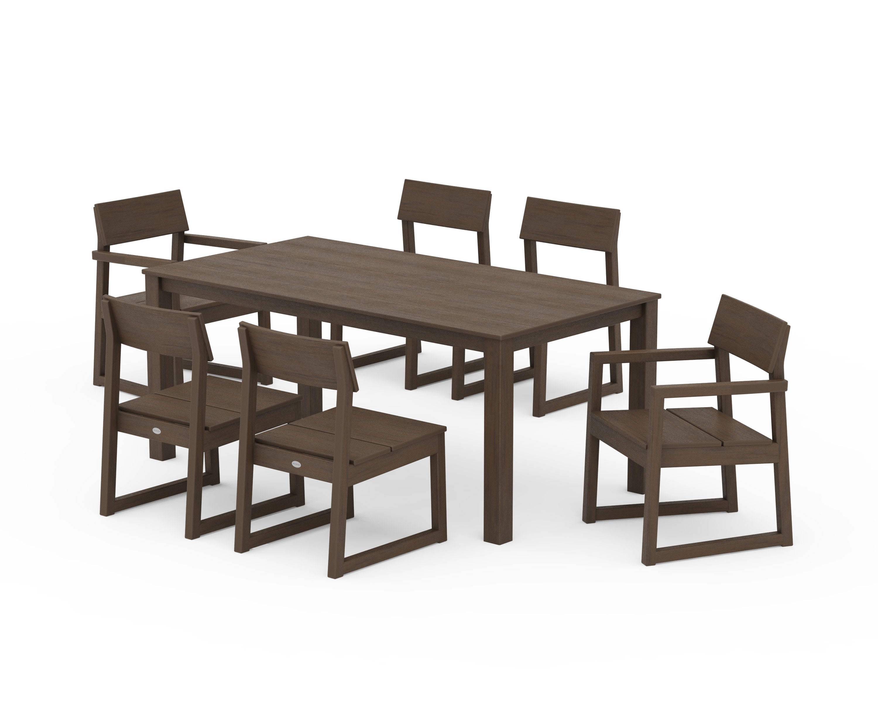 EDGE 7-Piece Parsons Dining Set in Kona