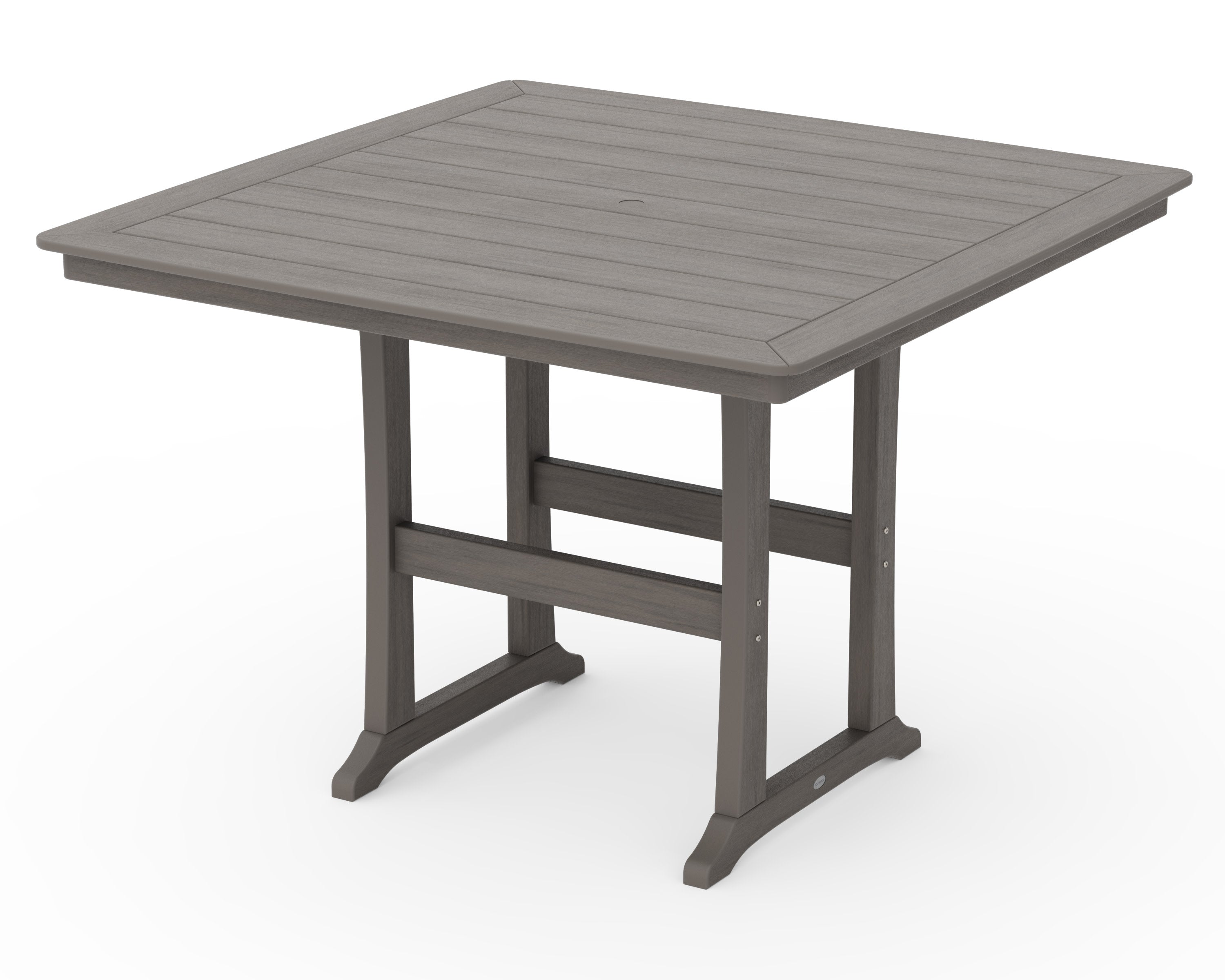Nautical Trestle 59" Bar Table in Driftwood