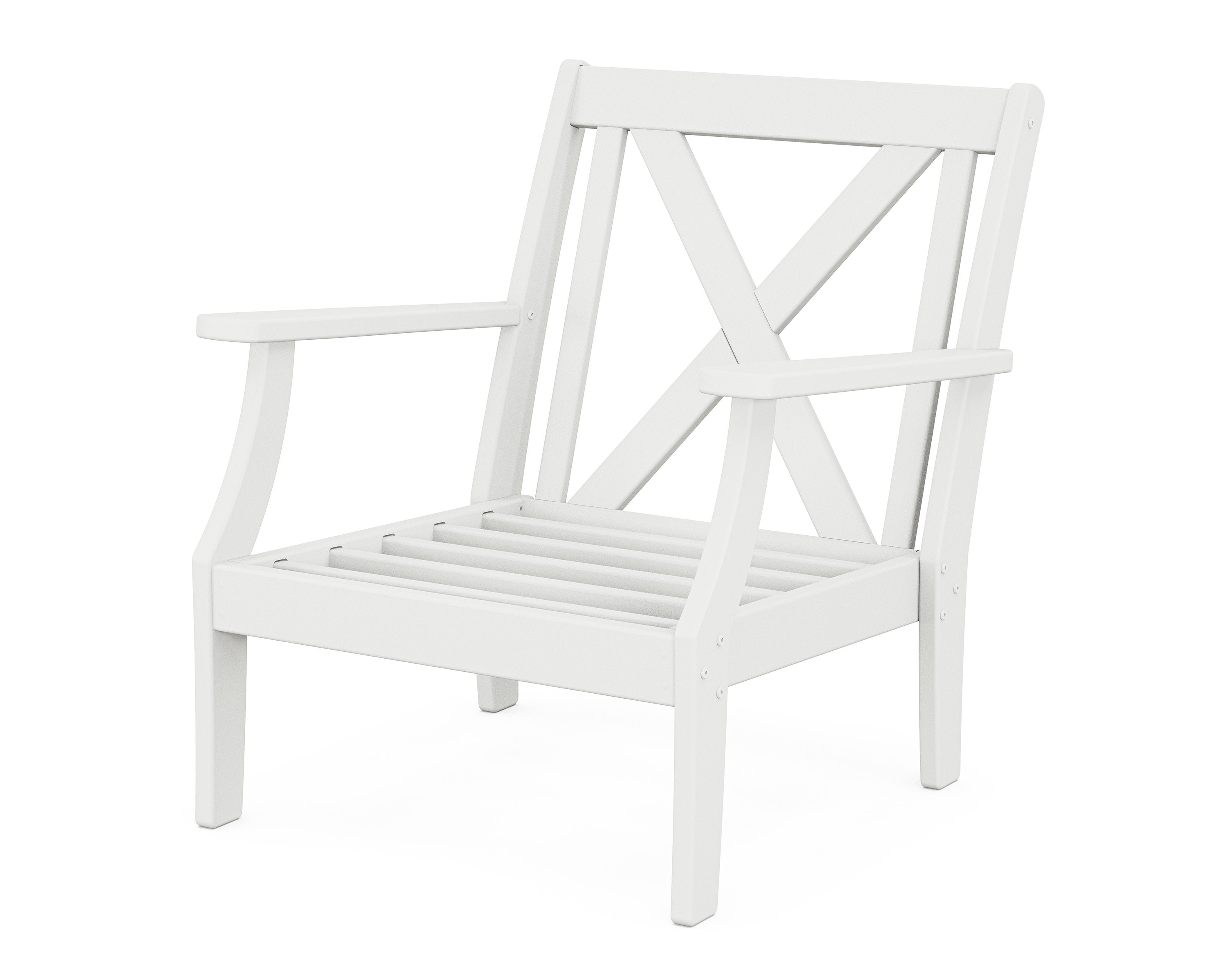 Braxton Deep Seating Chair Frame in White