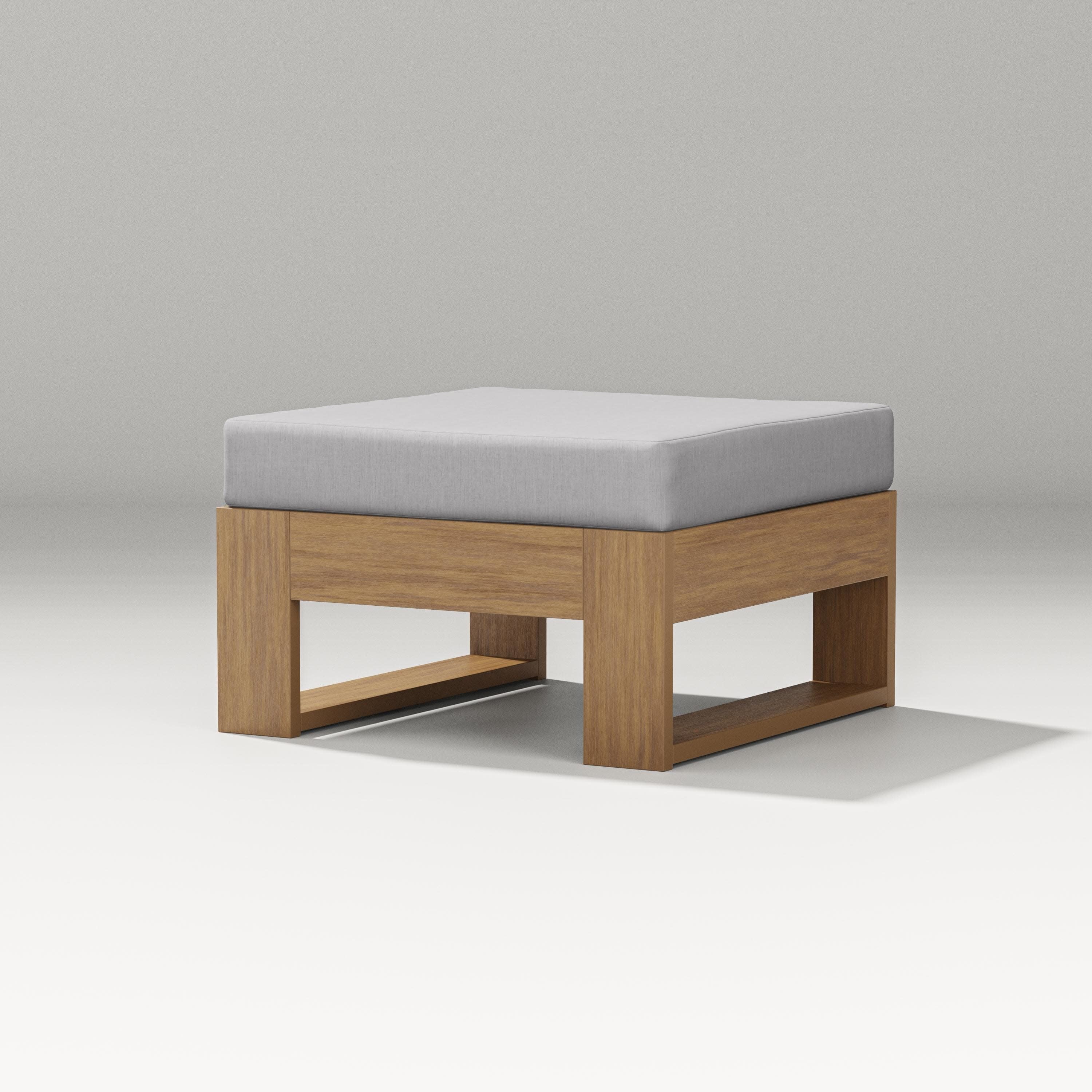 Latitude Lounge Ottoman in Natural / Granite