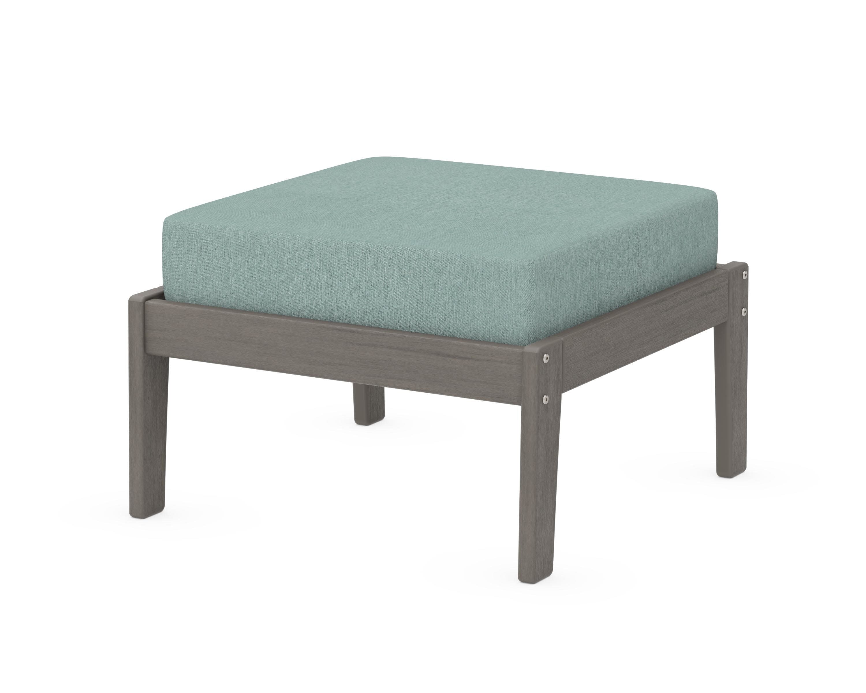 Deep Seating Ottoman in Driftwood / Glacier Spa