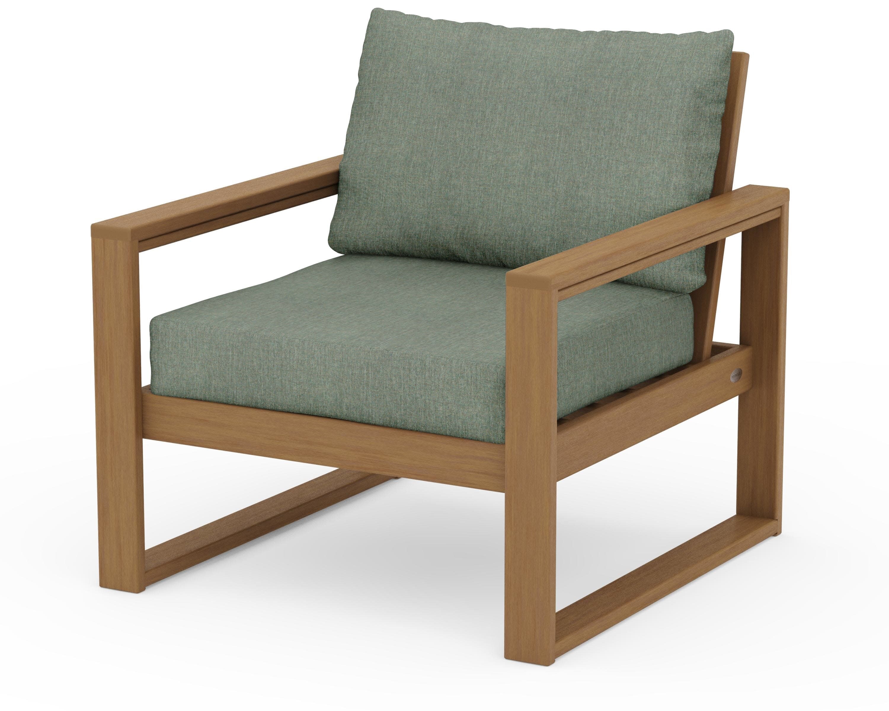 EDGE Club Chair in Natural / Cast Sage