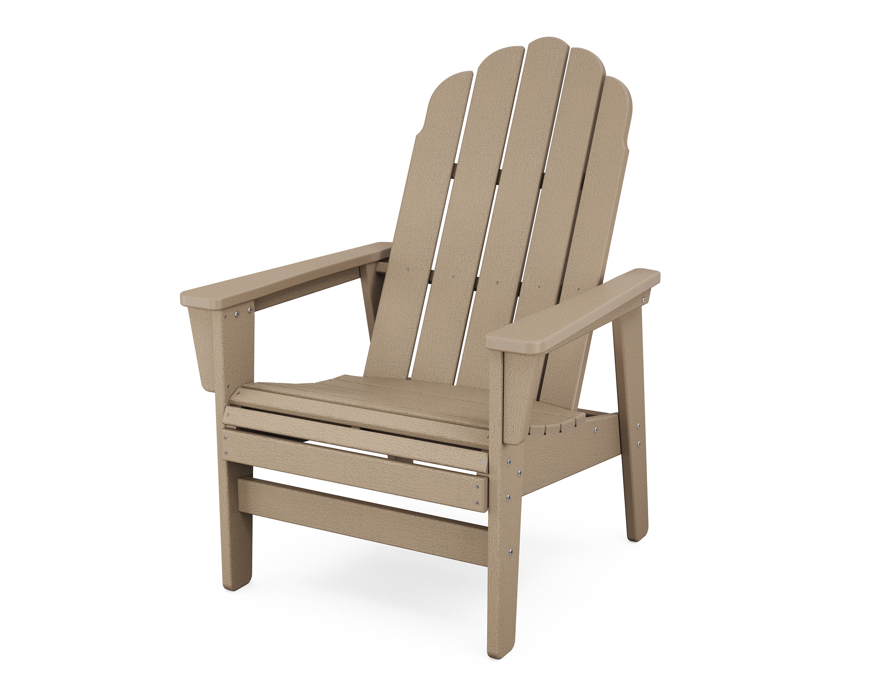 Vineyard Grand Upright Adirondack Chair in Vintage Sahara