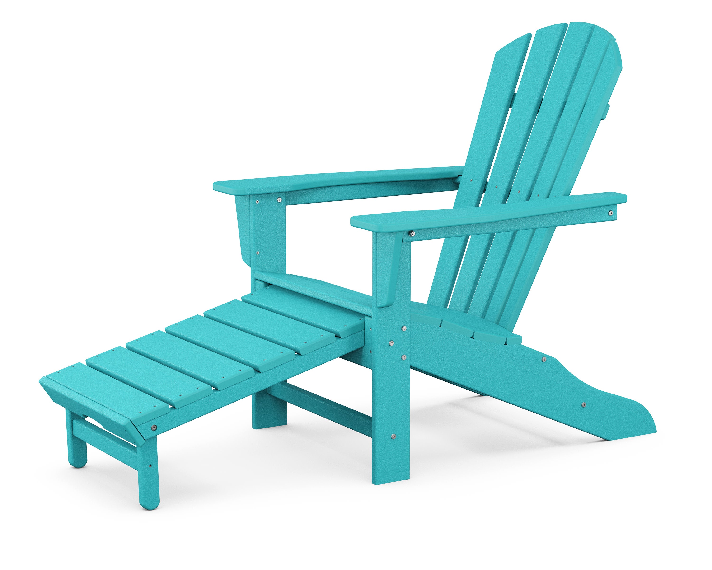 Palm Coast Ultimate Adirondack with Hideaway Ottoman in Aruba