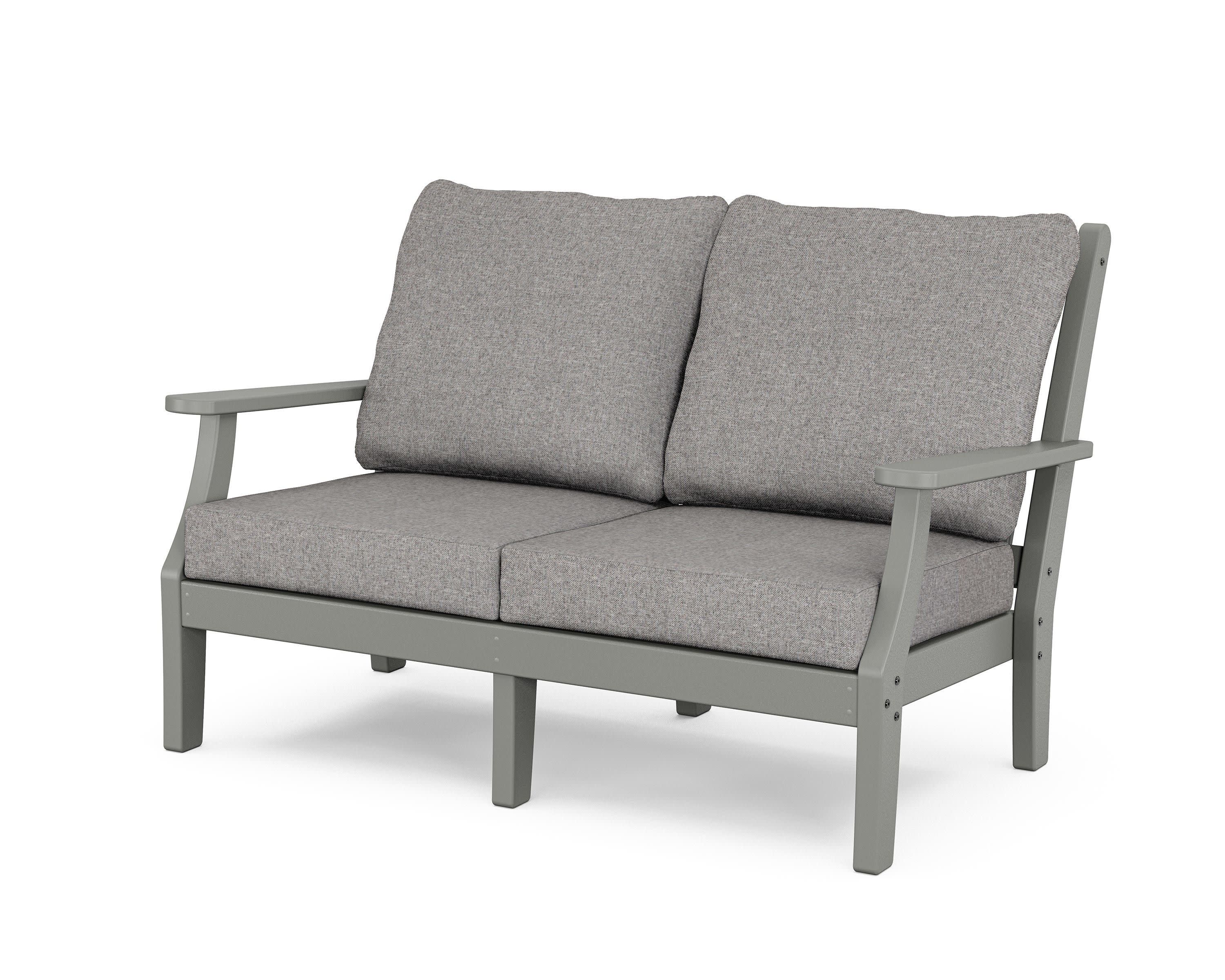 Wovendale Deep Seating Loveseat in Slate Grey / Grey Mist
