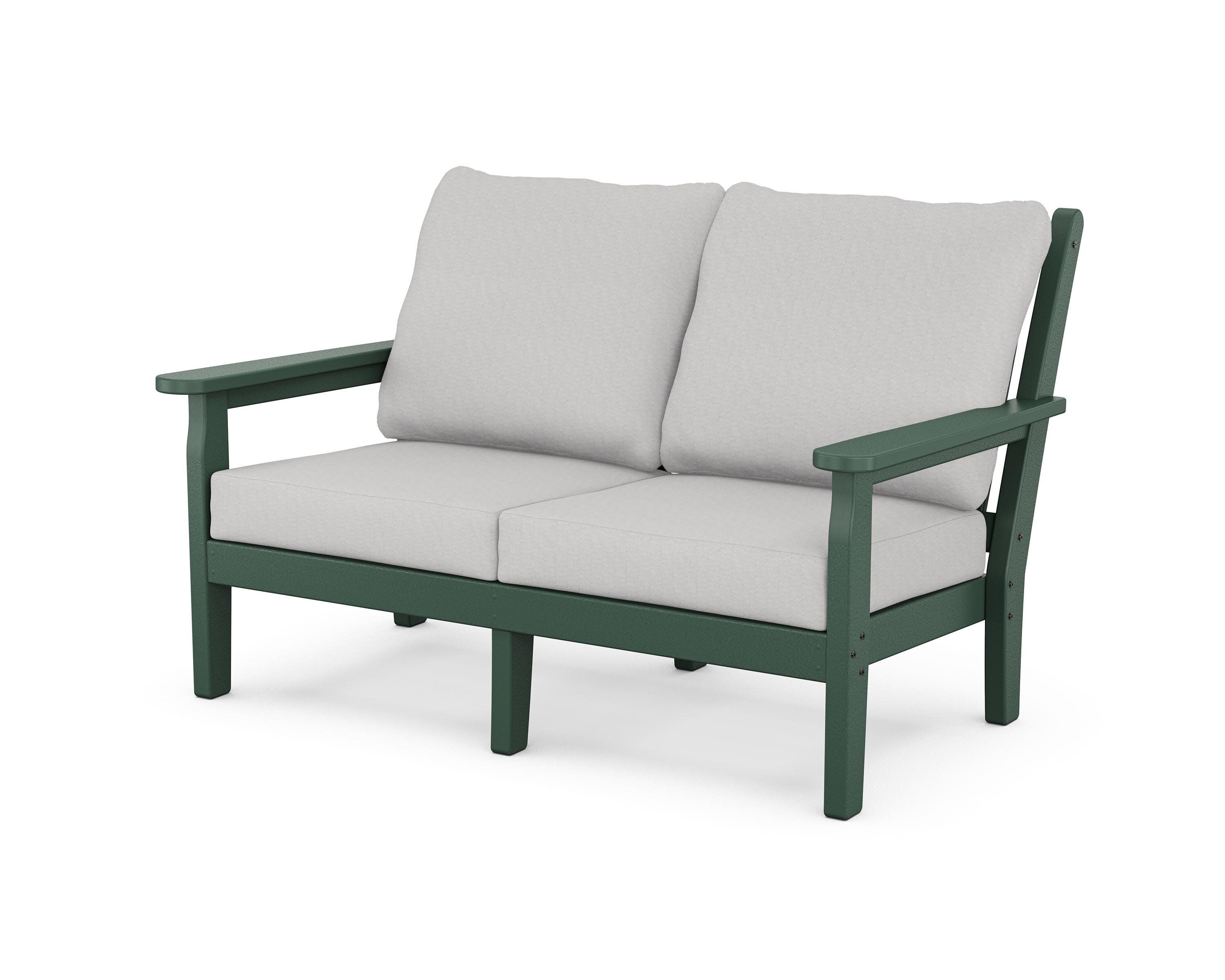 Chippendale Deep Seating Loveseat in Green / Diamond in the Rough