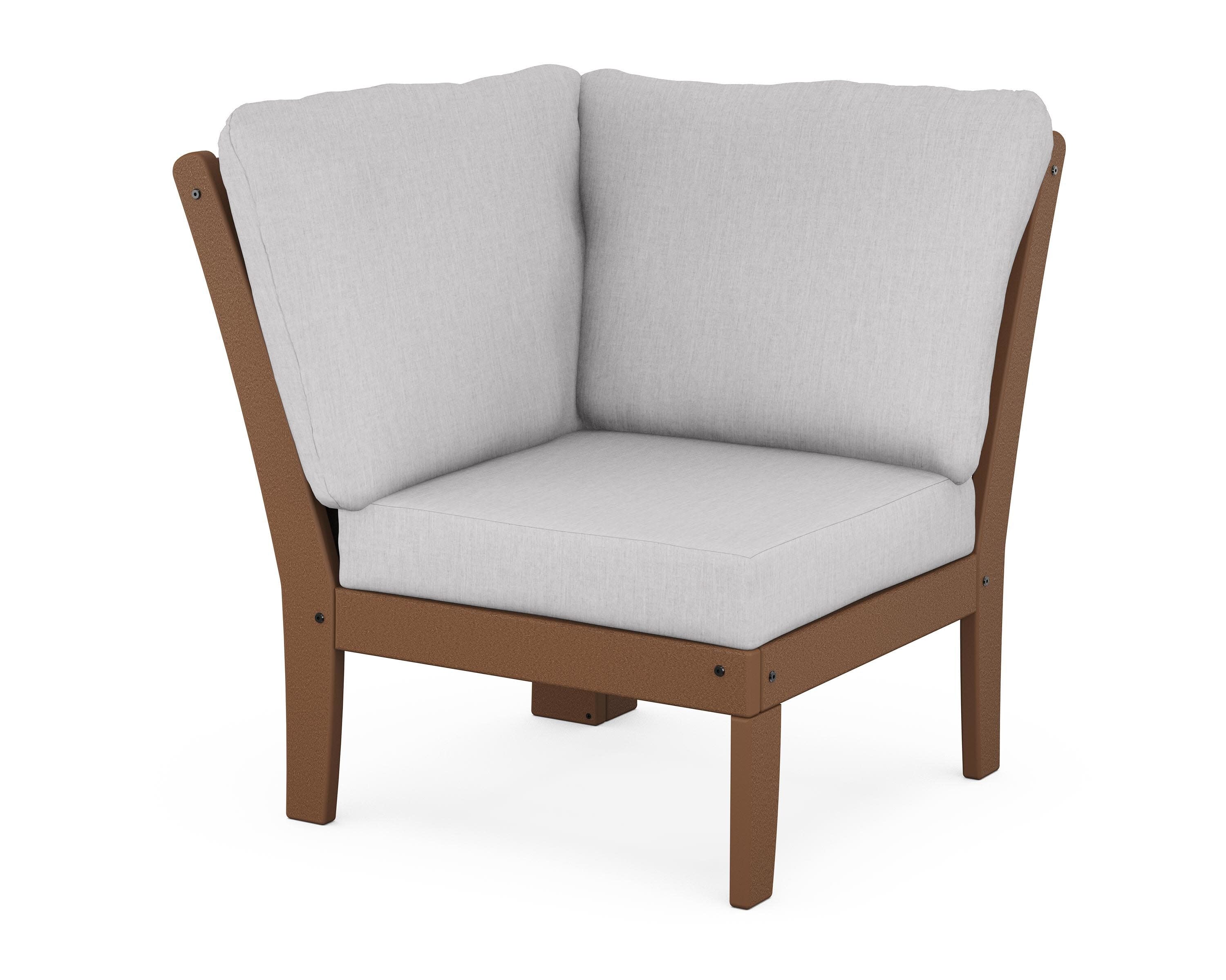 Braxton Modular Corner Chair in Teak / Granite