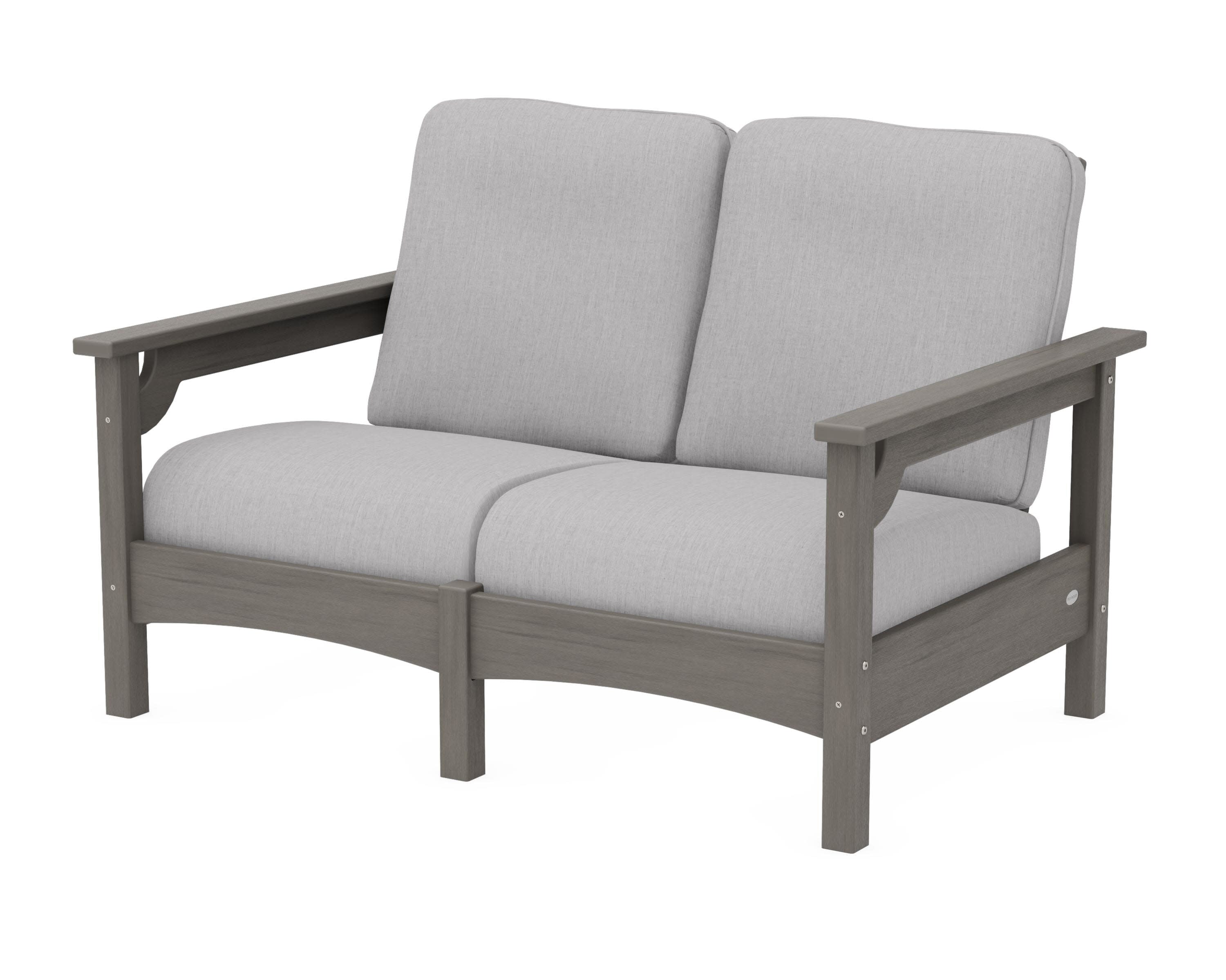 Club Loveseat in Driftwood / Granite