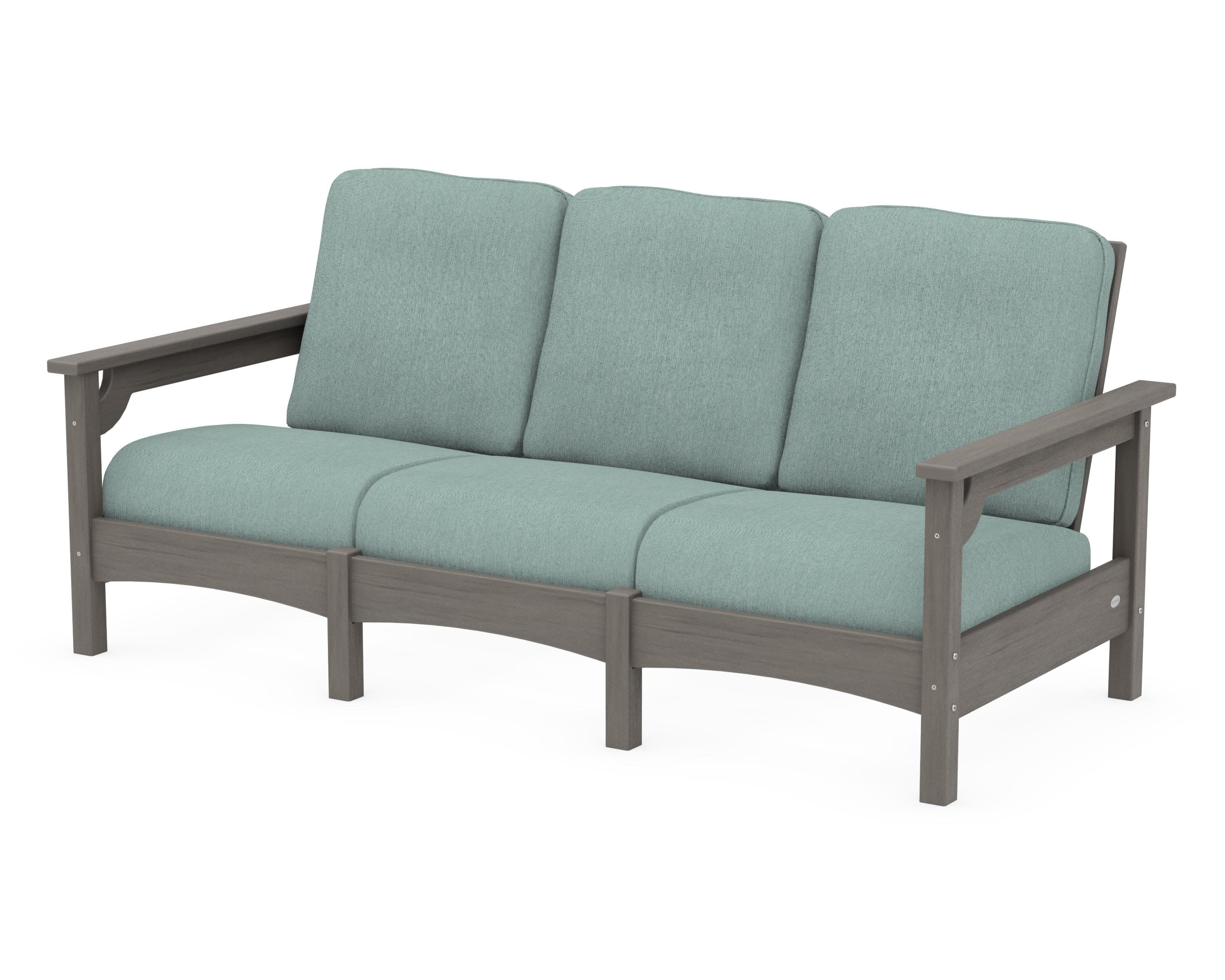 Club Sofa in Driftwood / Glacier Spa