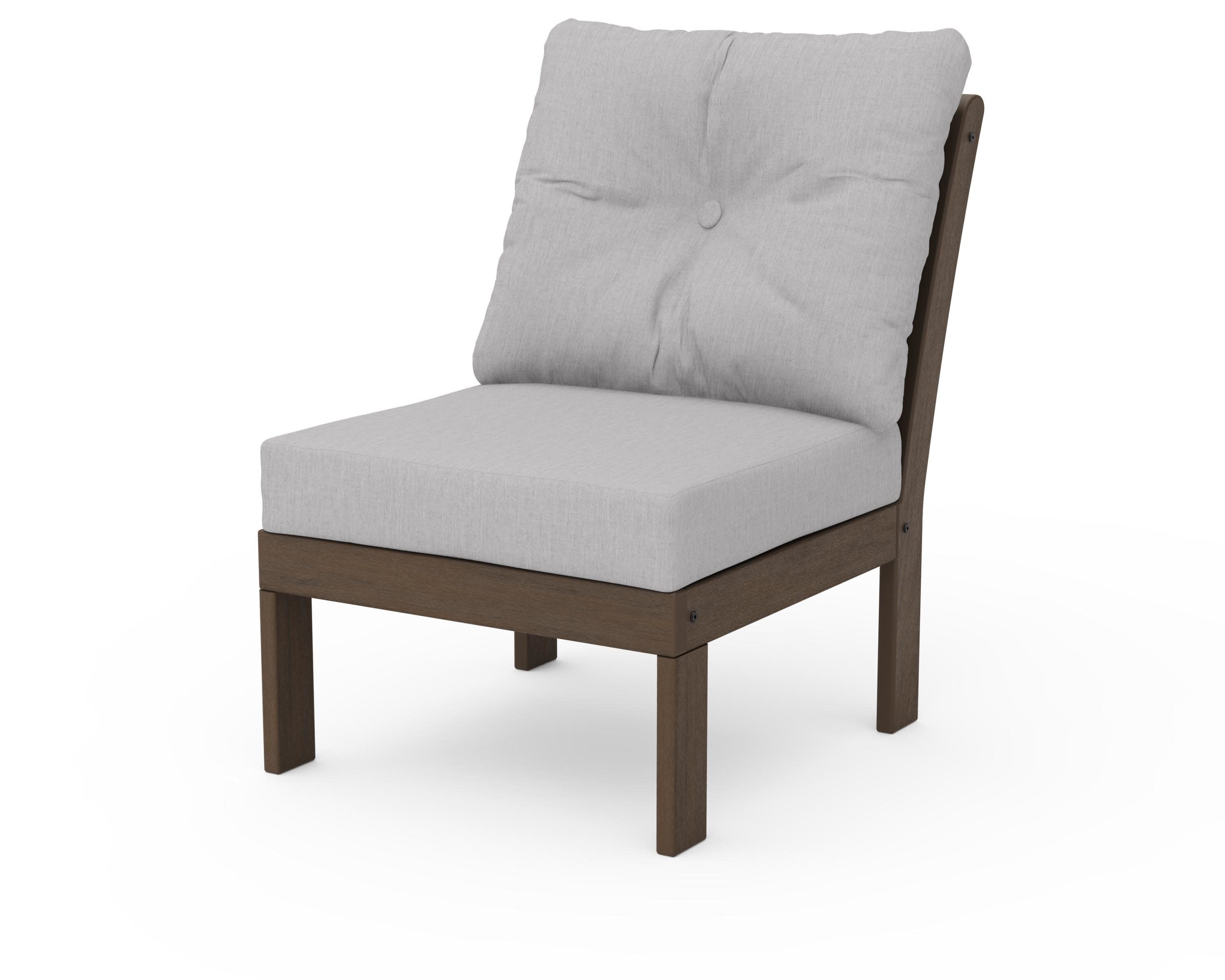 Vineyard Modular Armless Chair in Kona / Granite