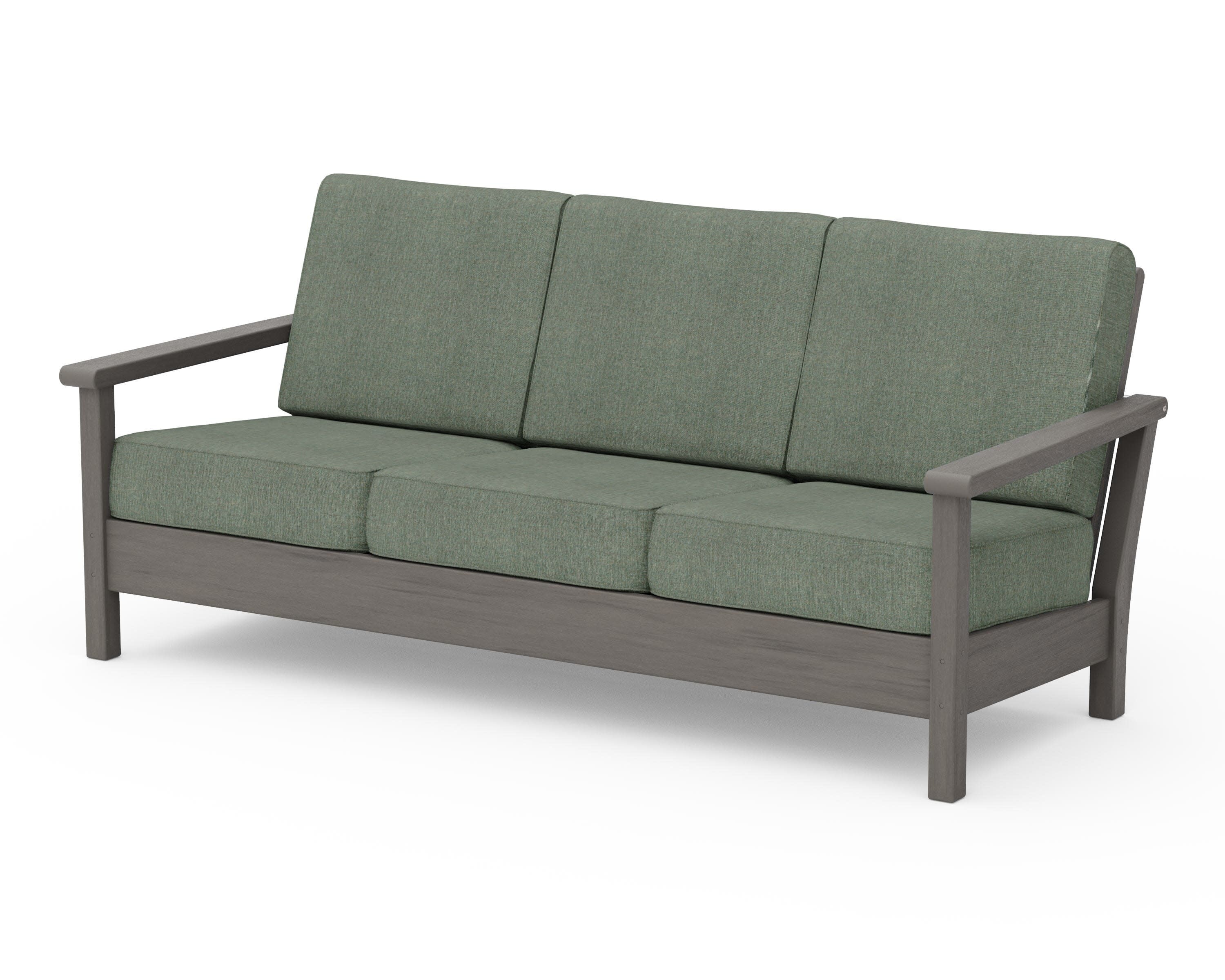 Harbour Deep Seating Sofa in Driftwood / Cast Sage