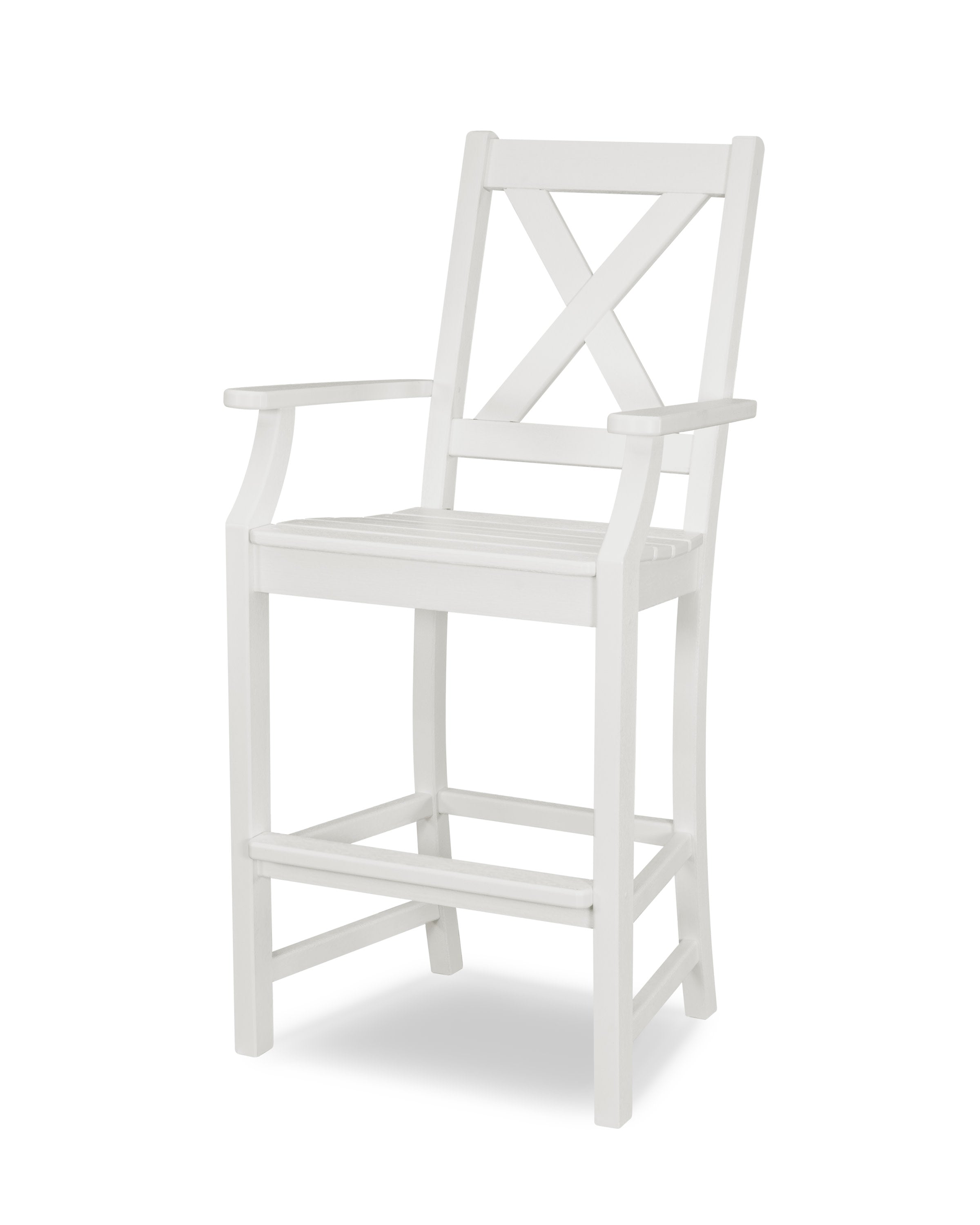 Braxton Bar Arm Chair in White