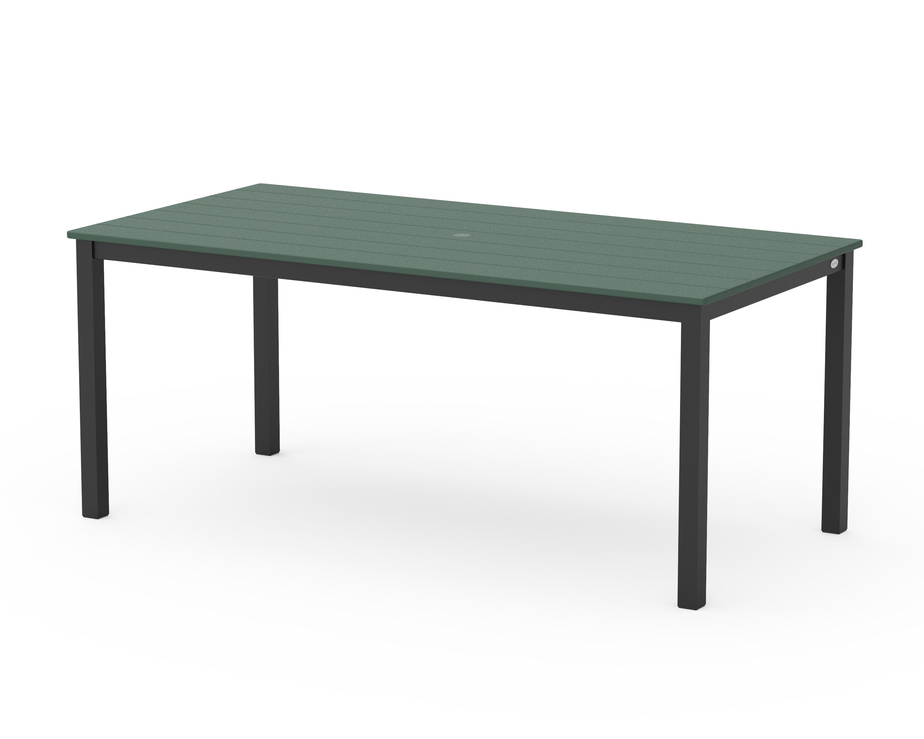 Main Street 36" x 72" Dining Table in Black / Green