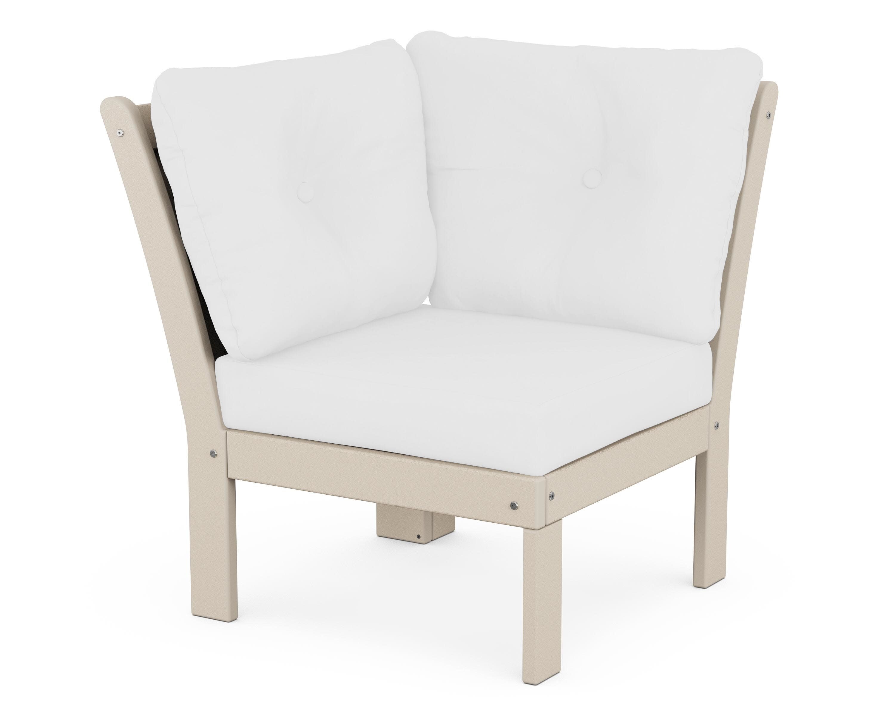 Vineyard Modular Corner Chair in Sand / Natural