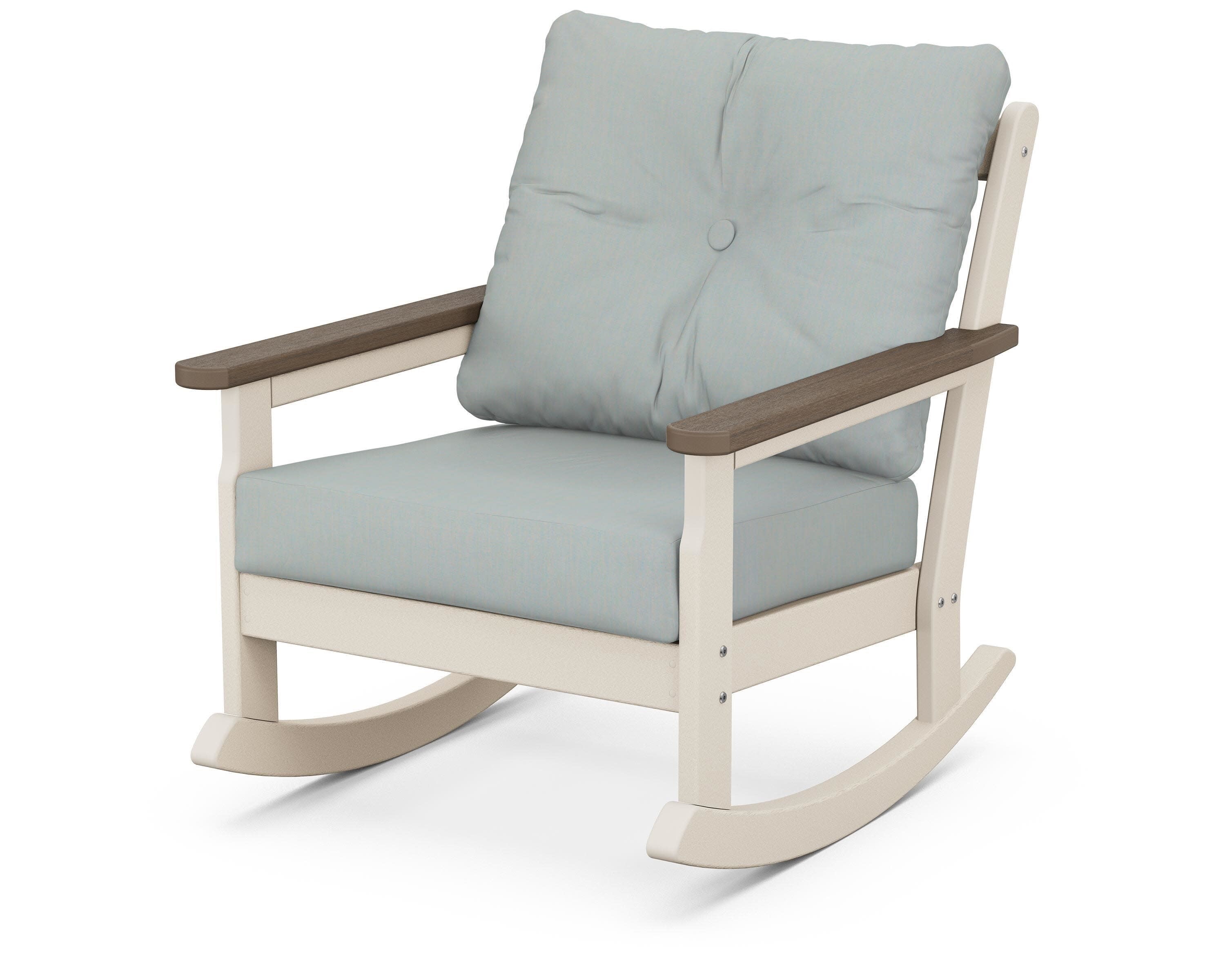 Vineyard Deep Seating Rocking Chair in Sand / Kona / Spa