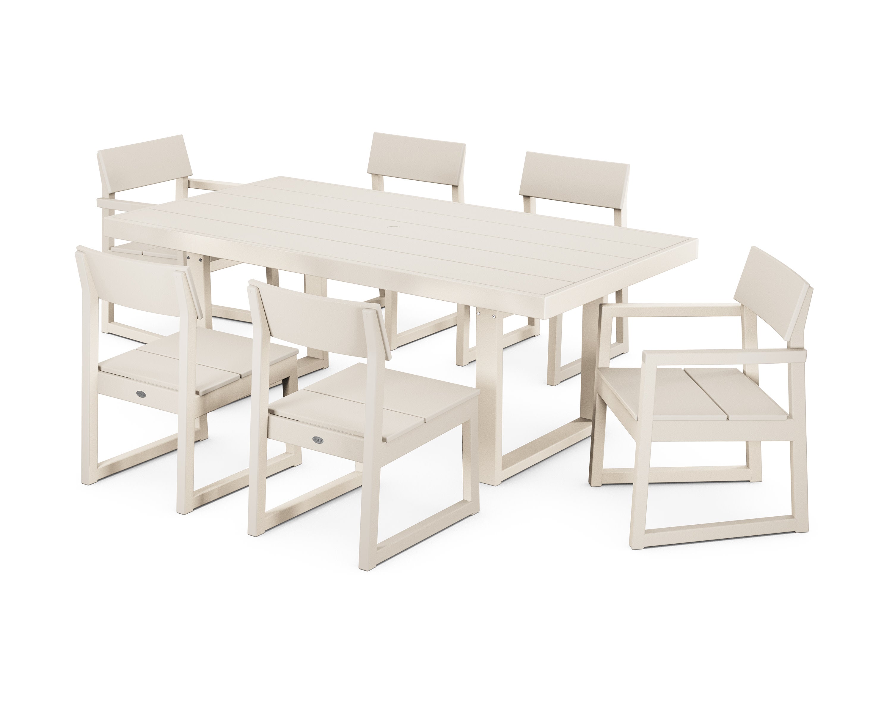 EDGE 7-Piece Dining Set in Sand