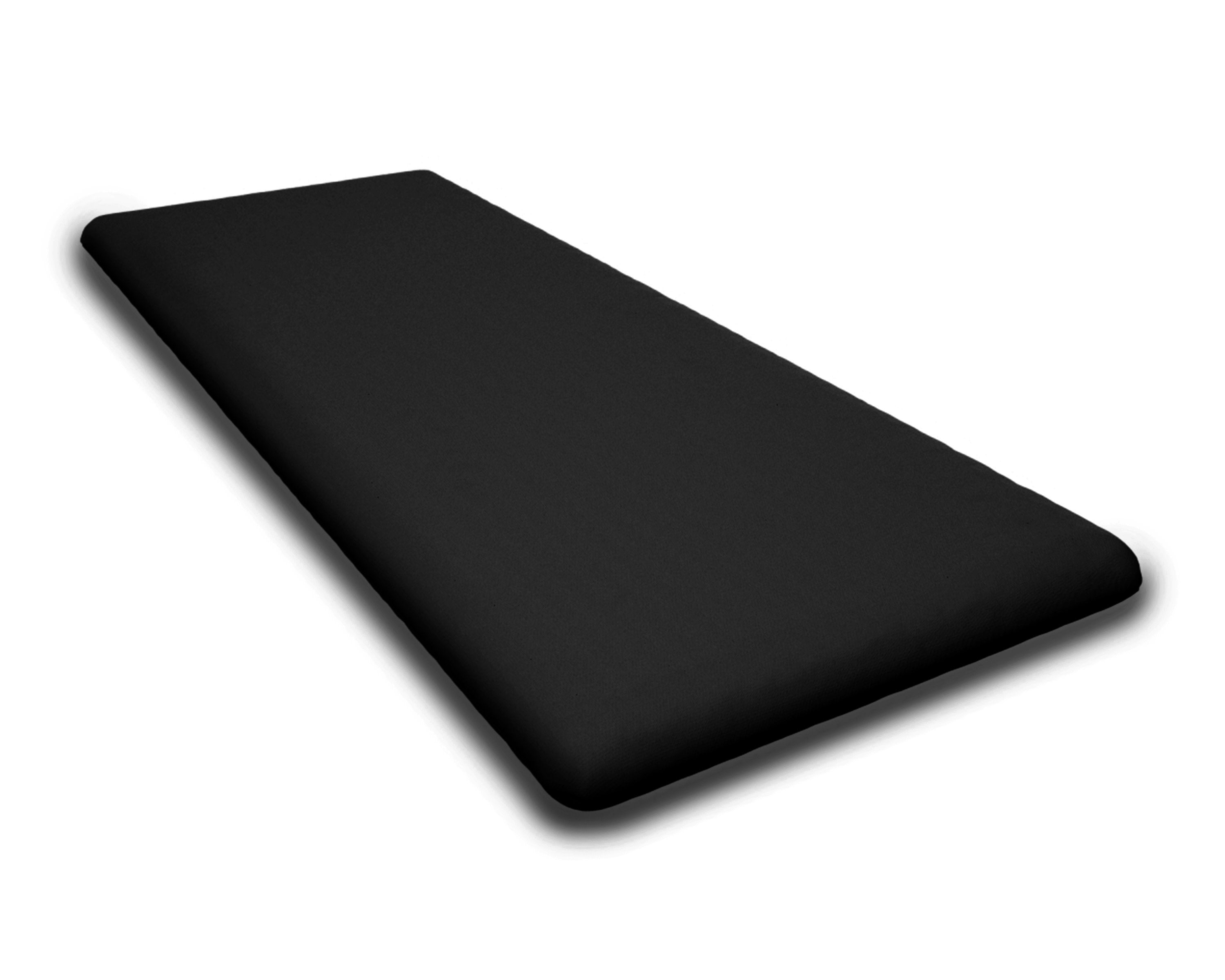 Bench Seat Cushion - 17.25"D x 44.5"W x 2.5"H in Canvas Black