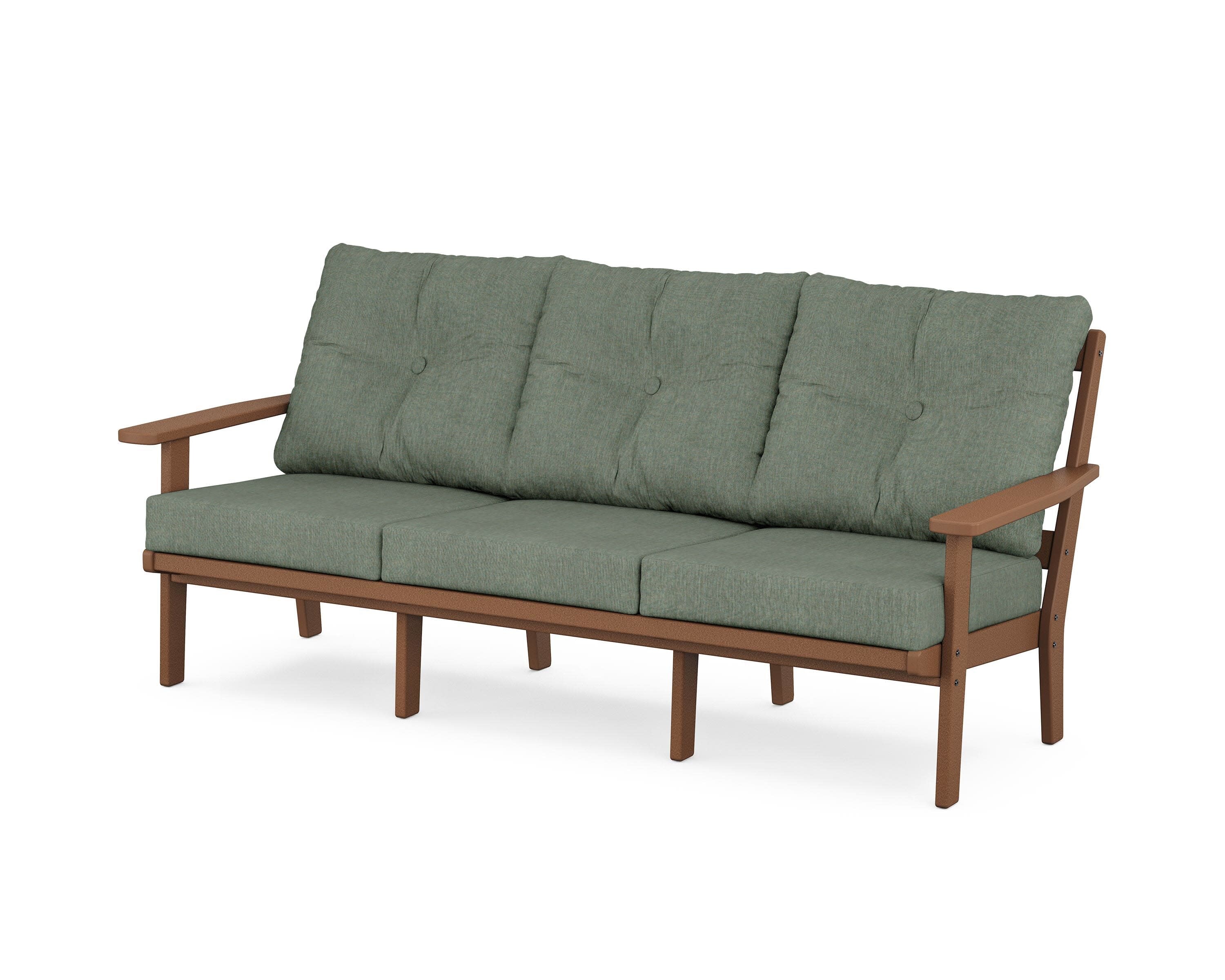 Oxford Deep Seating Sofa in Teak / Cast Sage