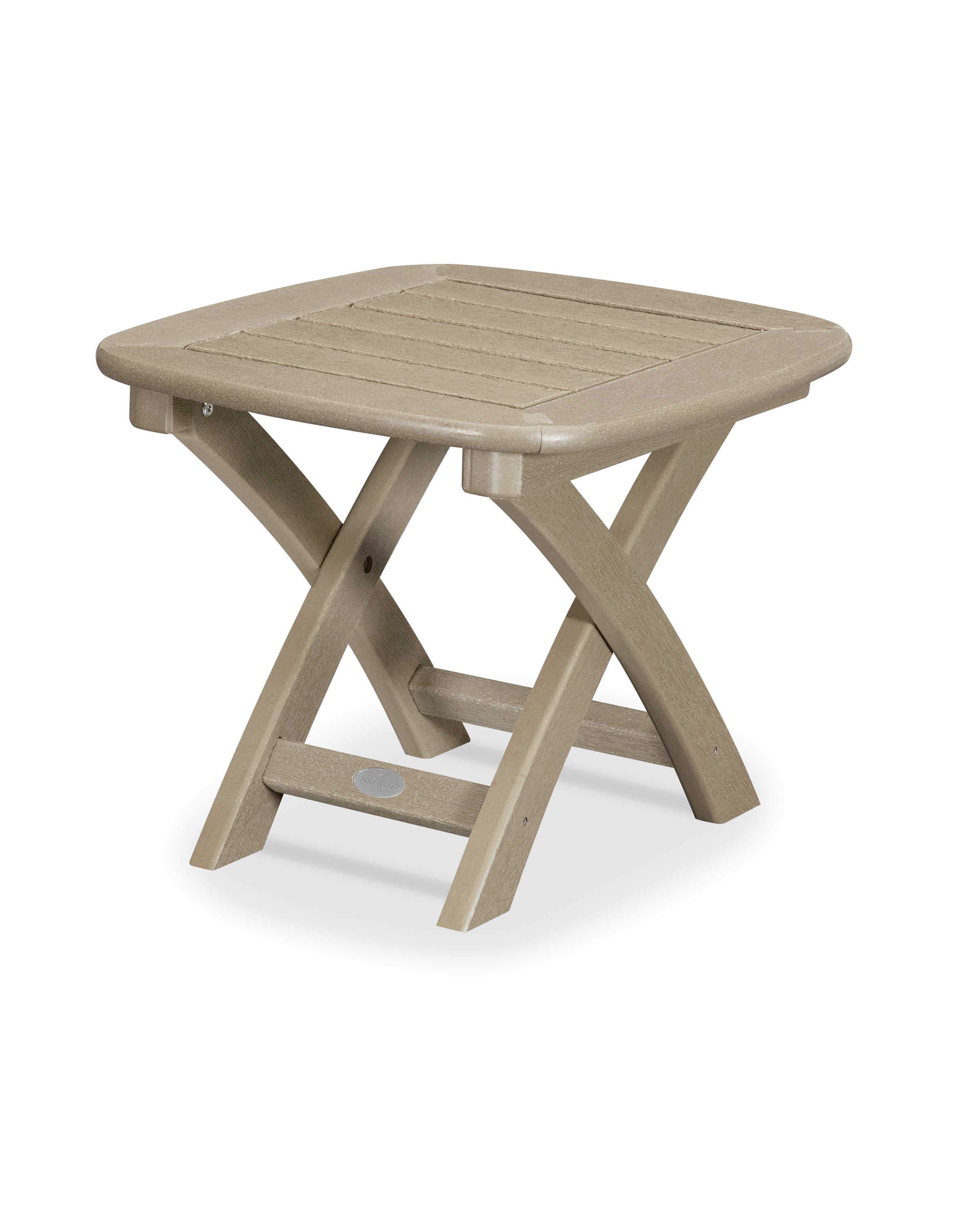 Nautical 21" x 18" Side Table in Vintage Sahara