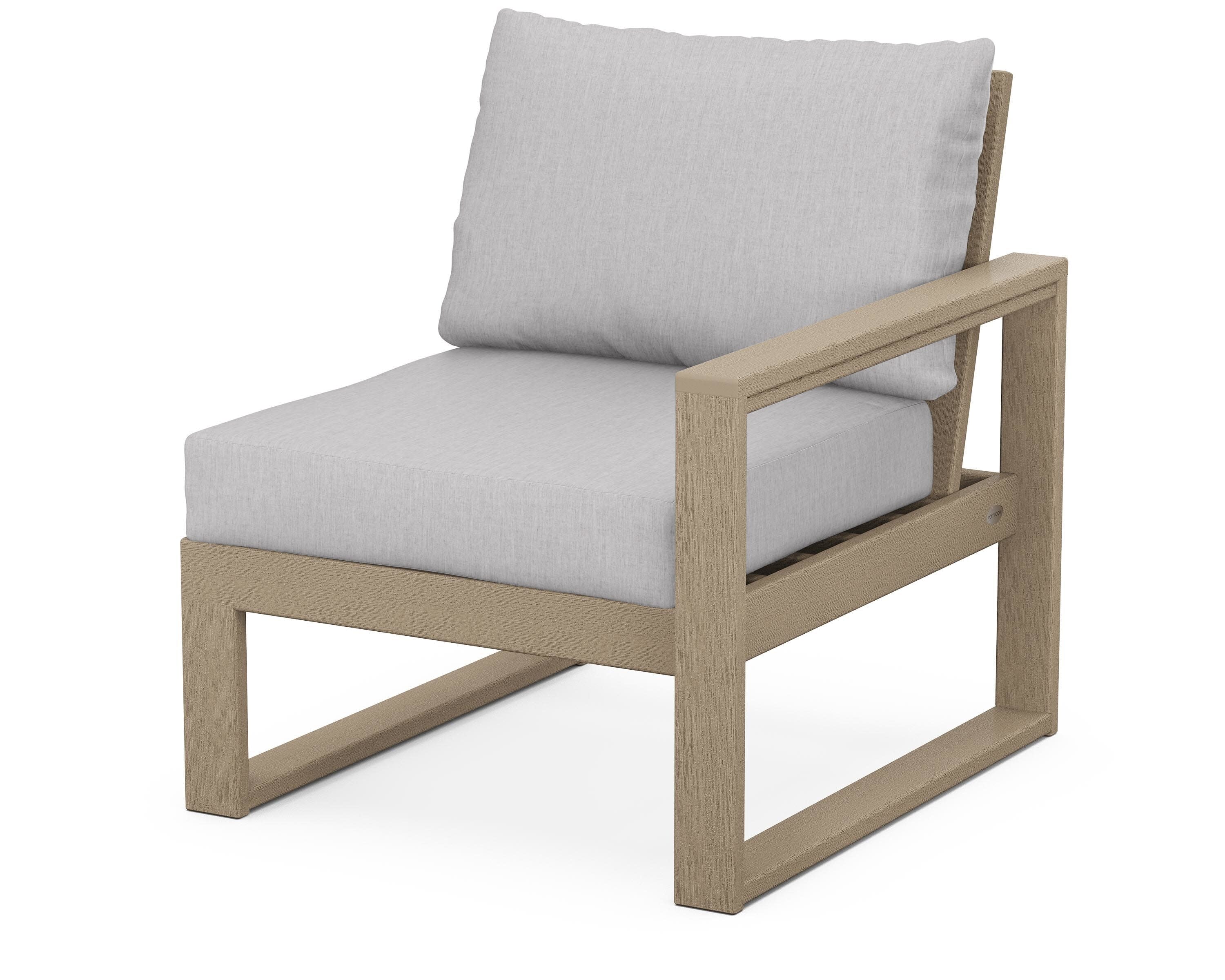 EDGE Modular Right Arm Chair in Vintage Sahara / Granite