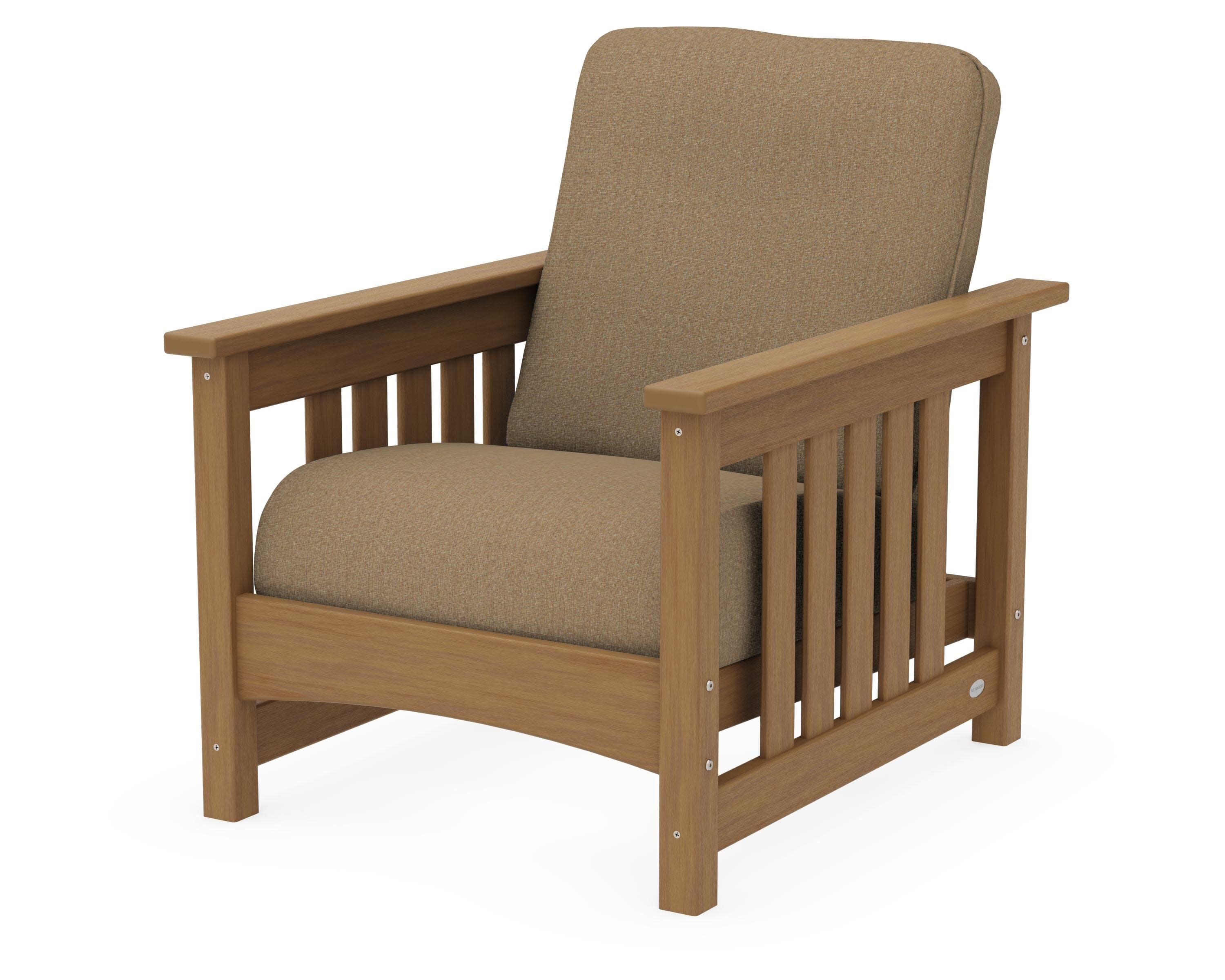 Club Mission Chair in Natural / Sesame