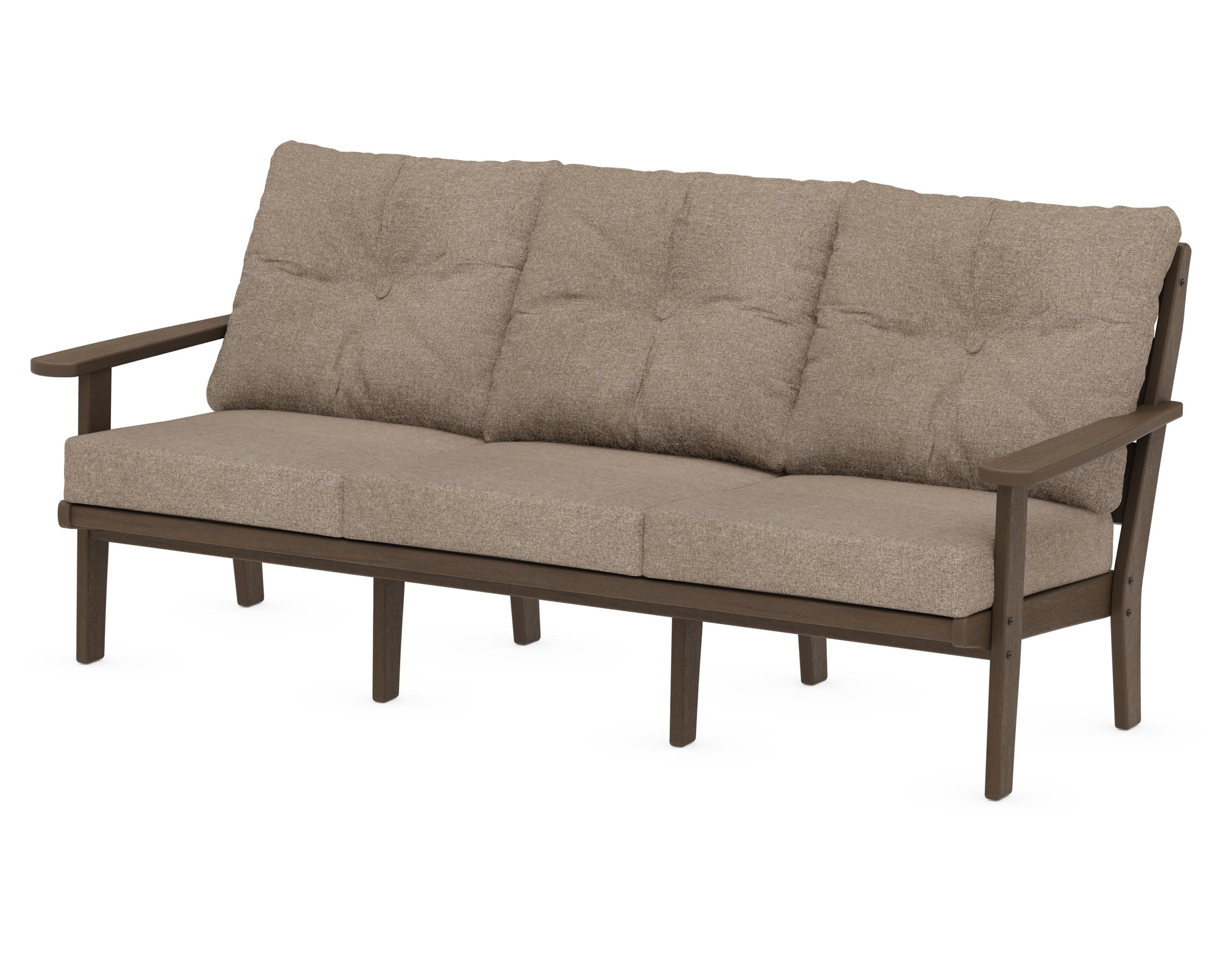 Lakeside Deep Seating Sofa in Kona / Spiced Burlap