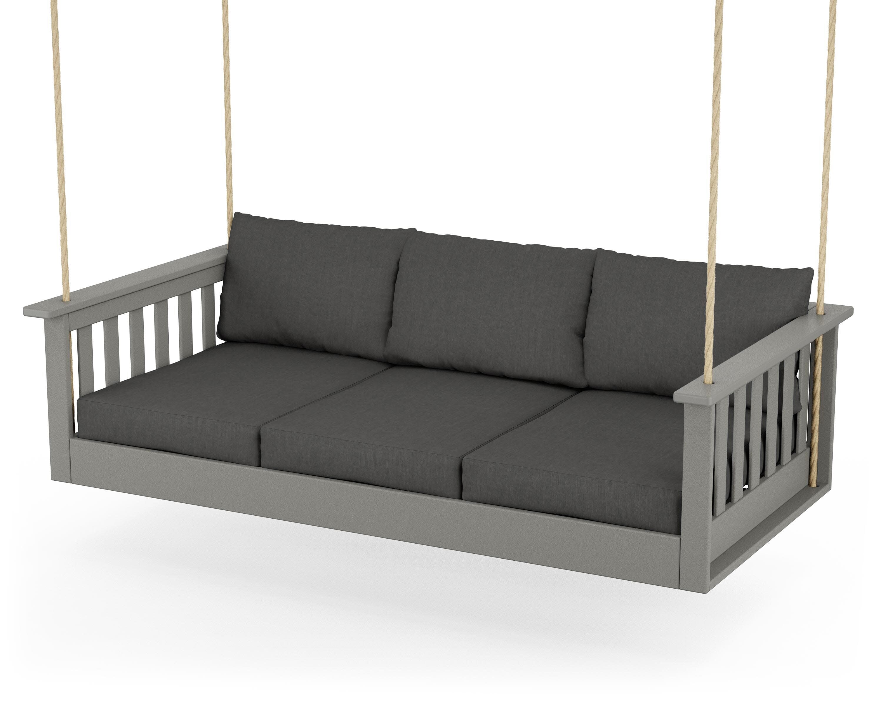Vineyard Daybed Swing in Slate Grey / Spectrum Carbon