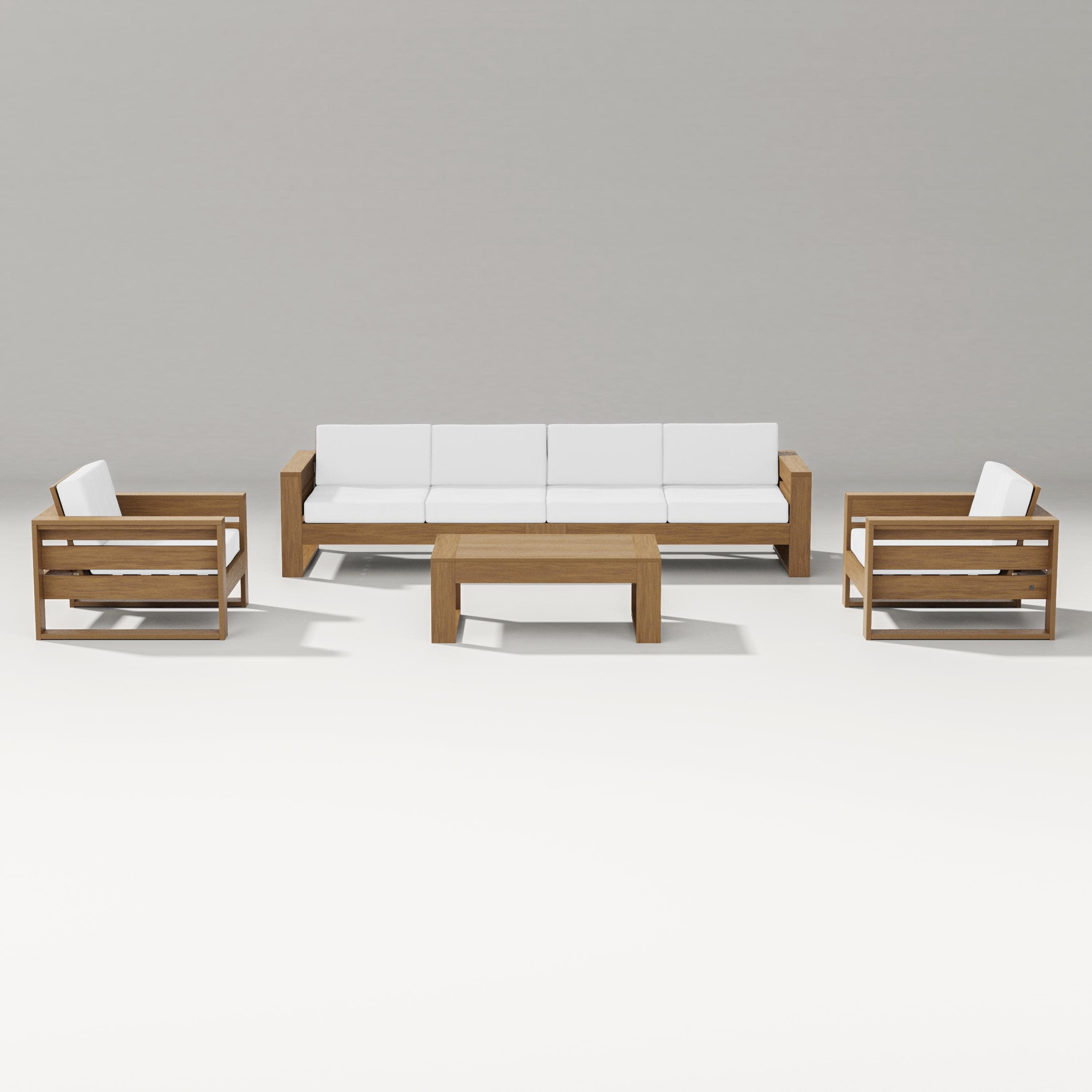 Latitude 5-Piece Lounge Sofa Set in Natural / Natural