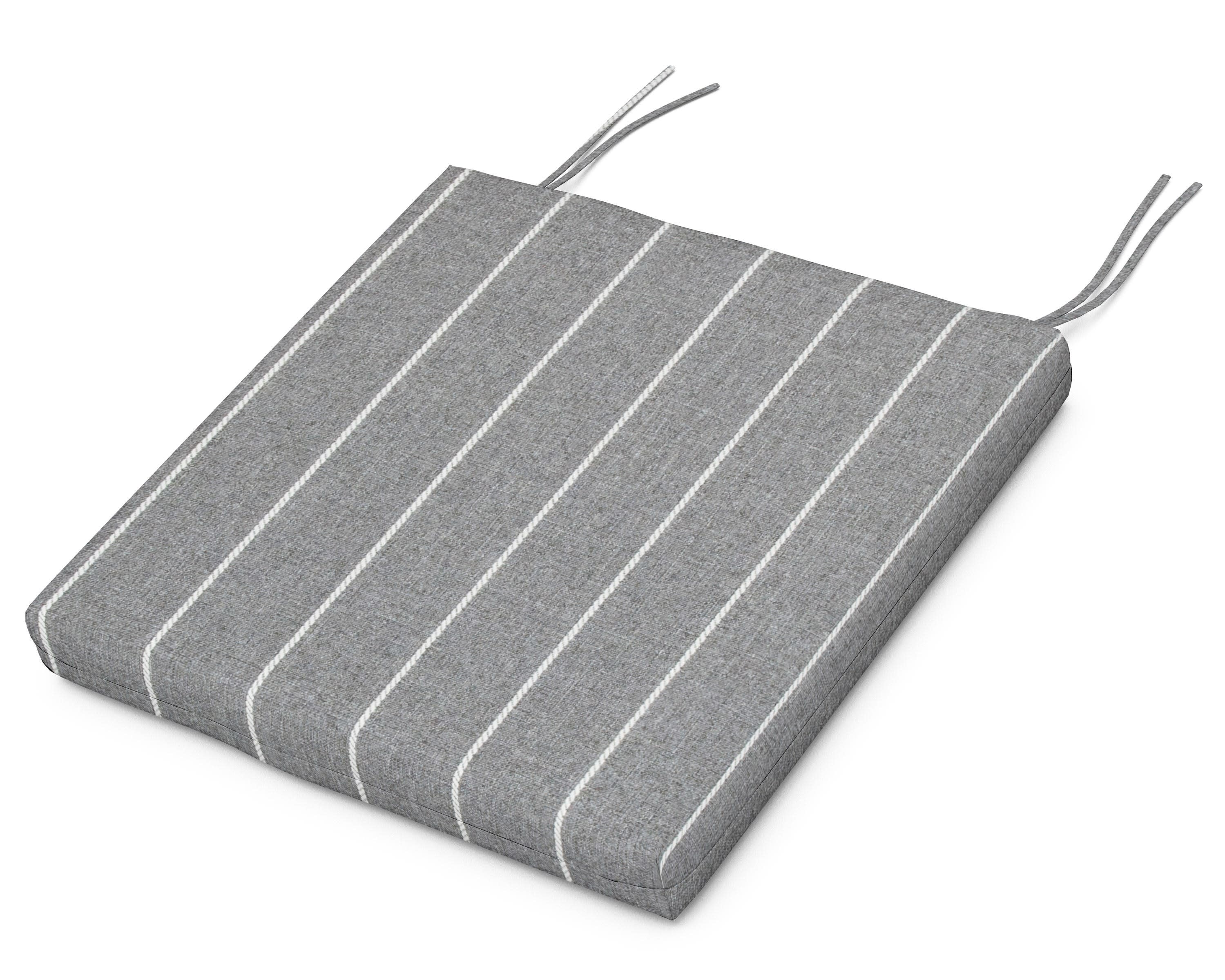 Classic Oversized Adirondack Seat Pad 17.5"D x 22.25"W x 2.5"H in Pencil Pewter