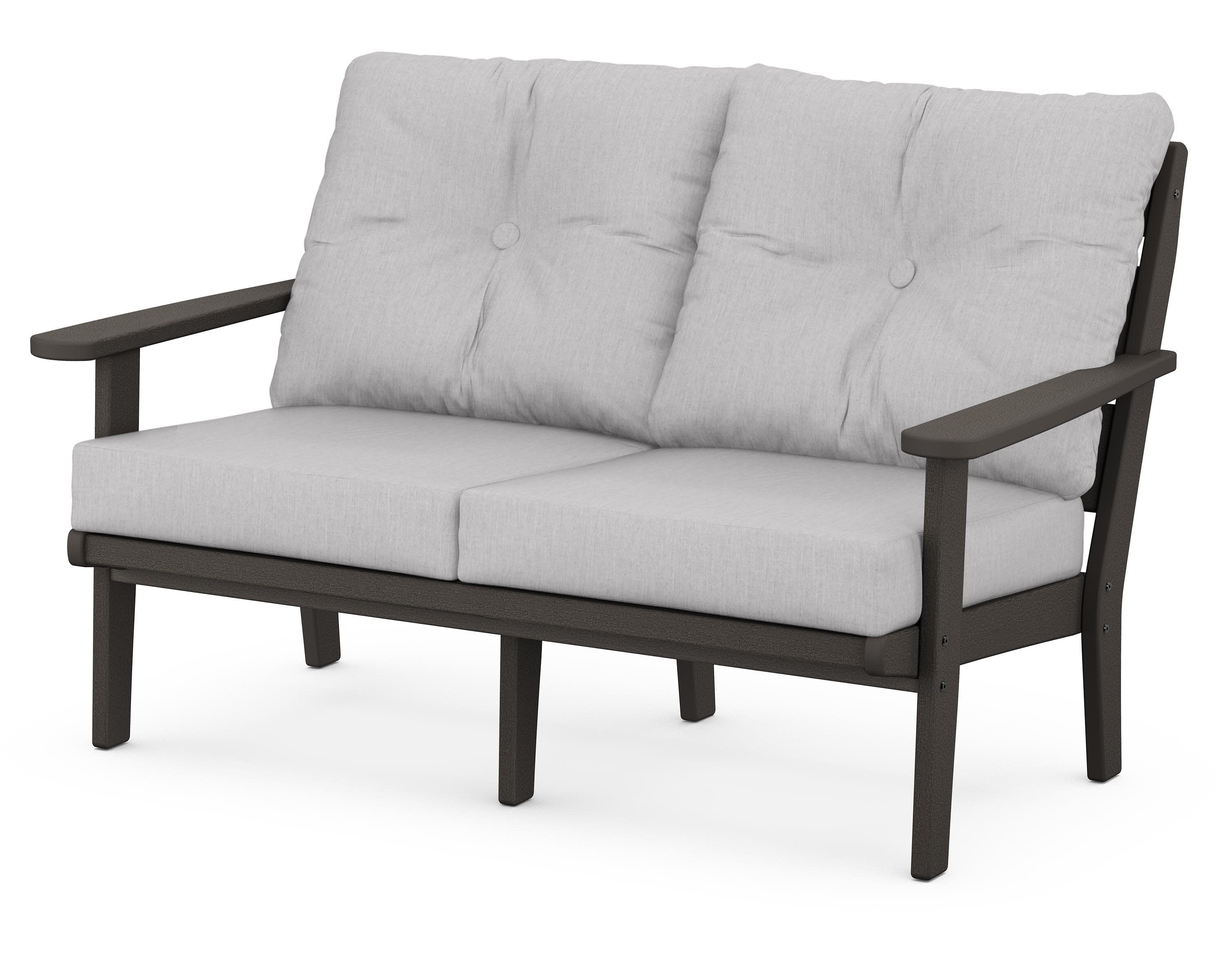 Lakeside Deep Seating Loveseat in Vintage Coffee / Granite