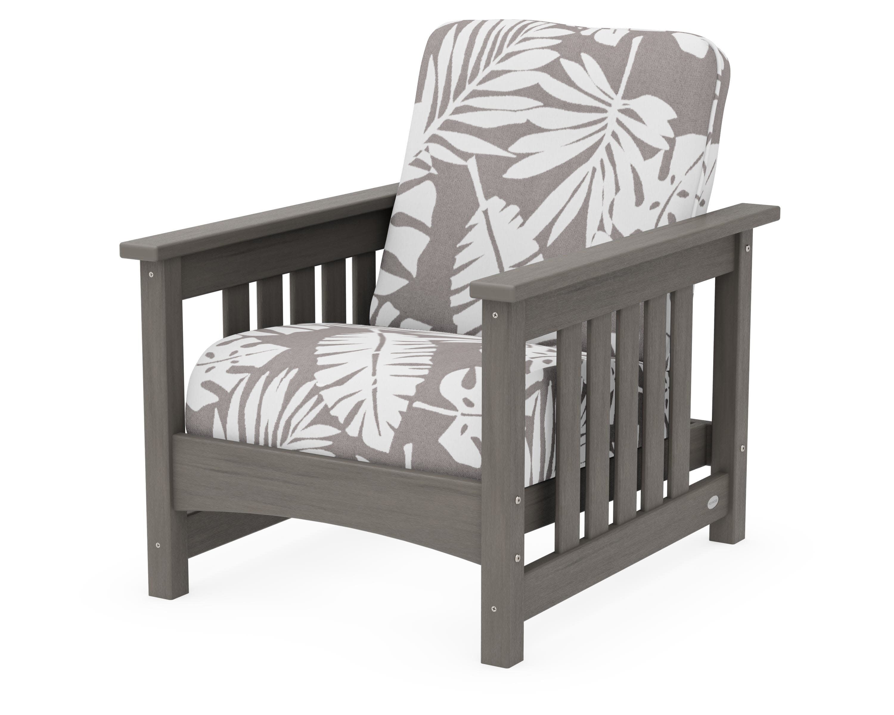 Club Mission Chair in Driftwood / Leaf Grey Mist