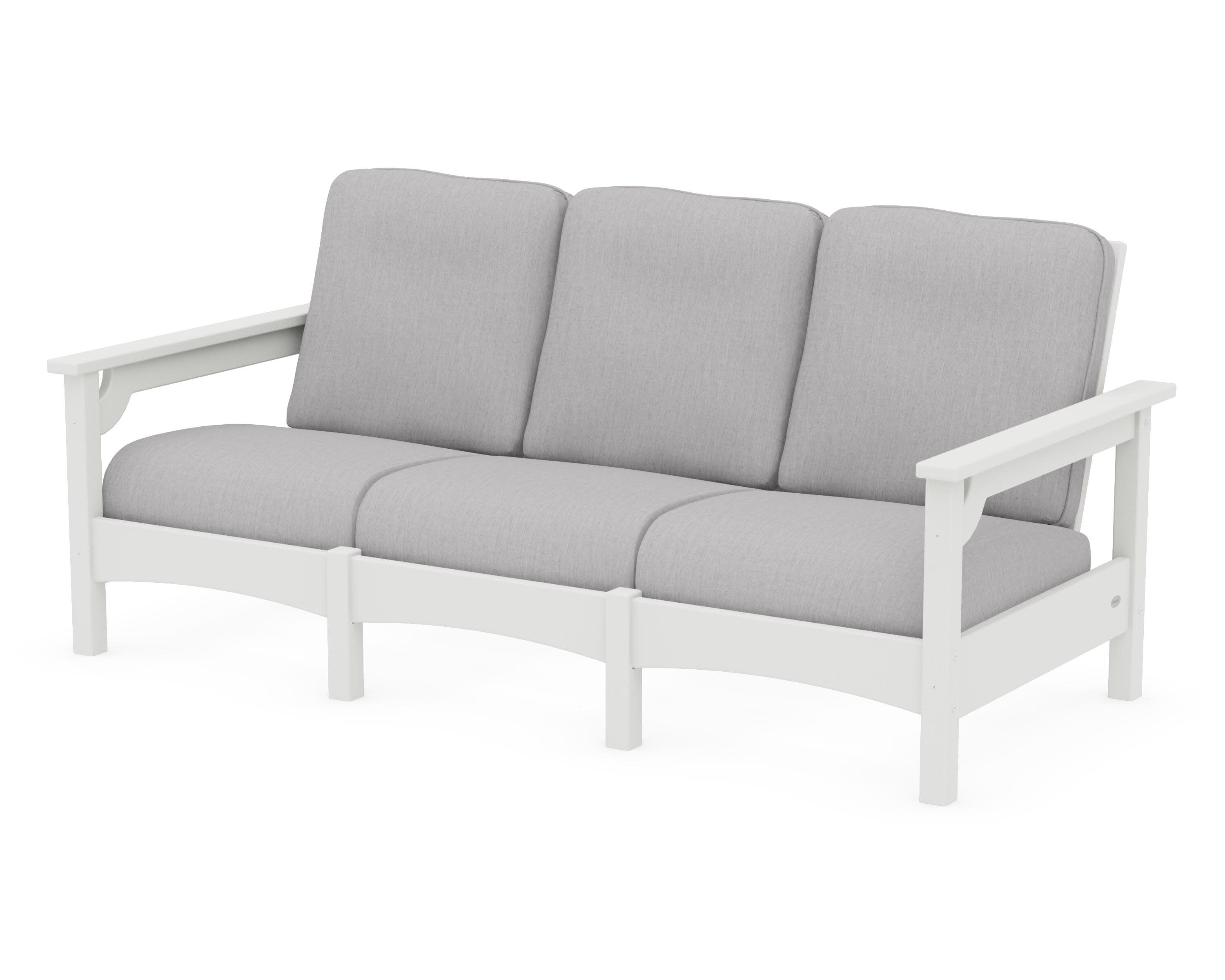 Club Sofa in Vintage White / Granite