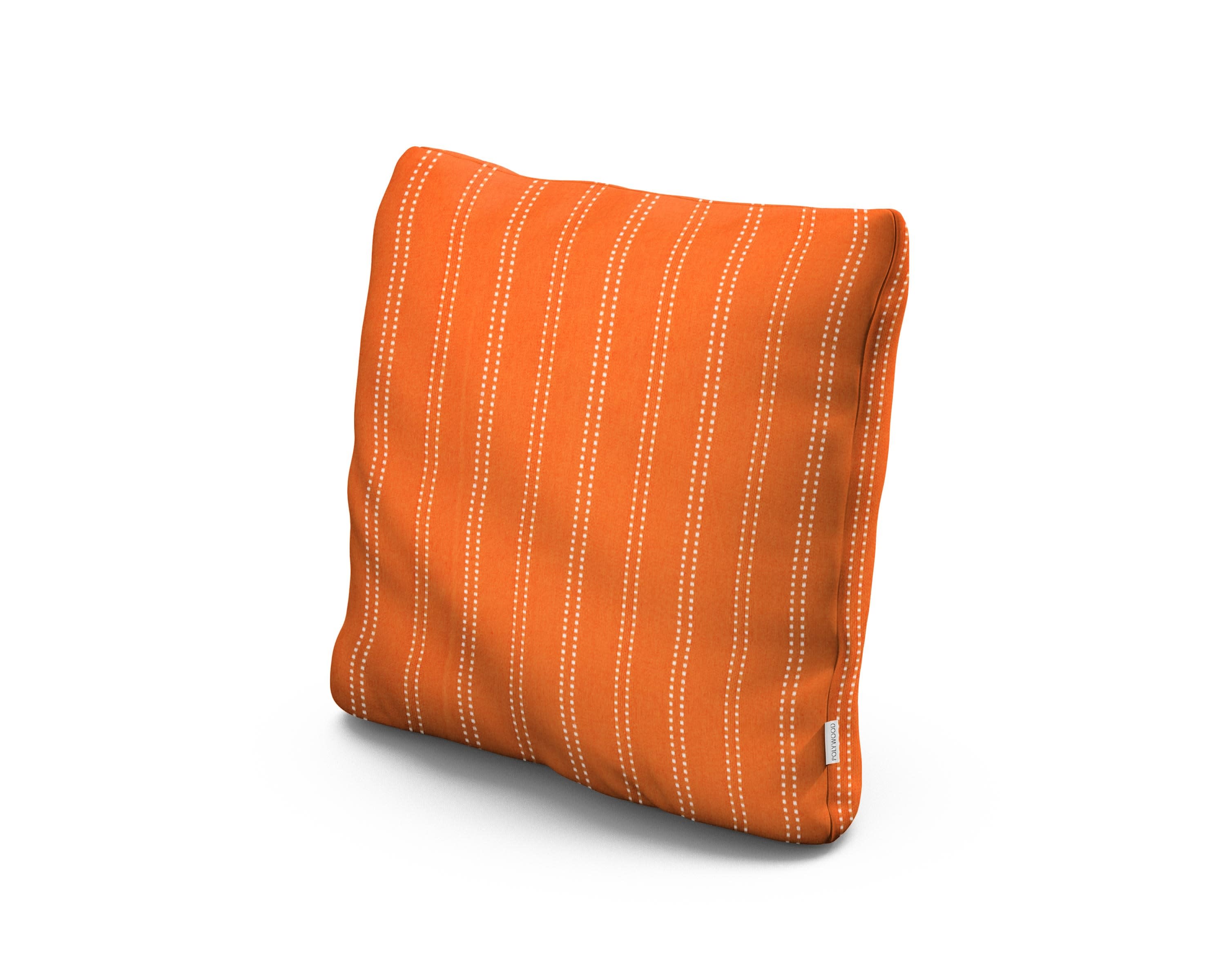 18" Outdoor Throw Pillow in Stitch Mango