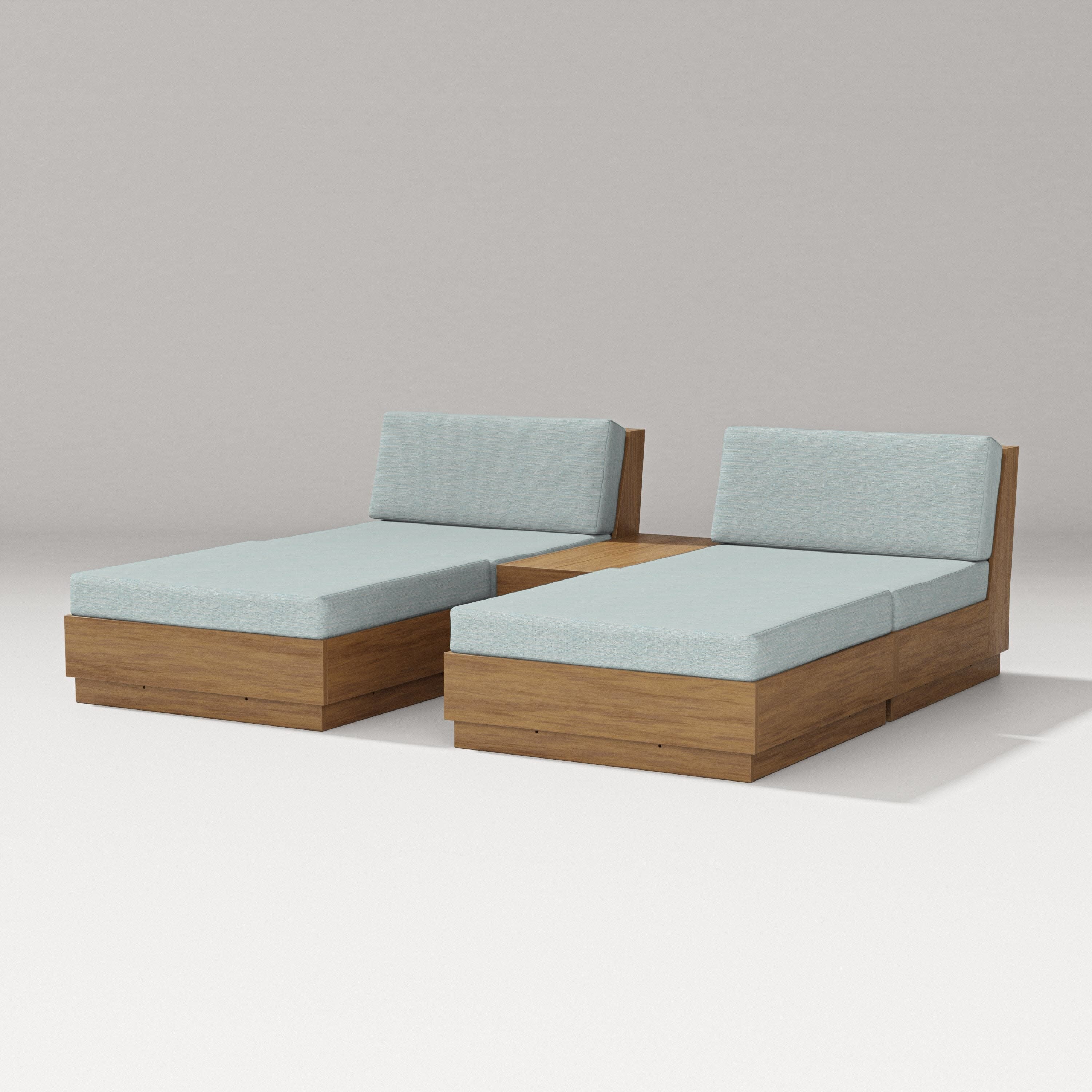 Elevate Double Chaise Set in Natural / Soothe Mist