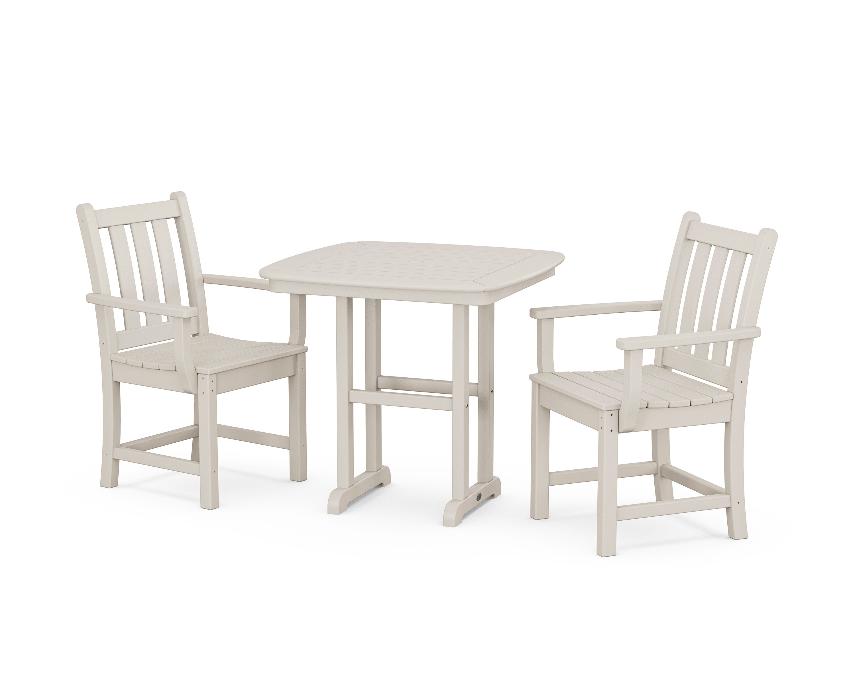 Traditional Garden 3-Piece Dining Set in Sand