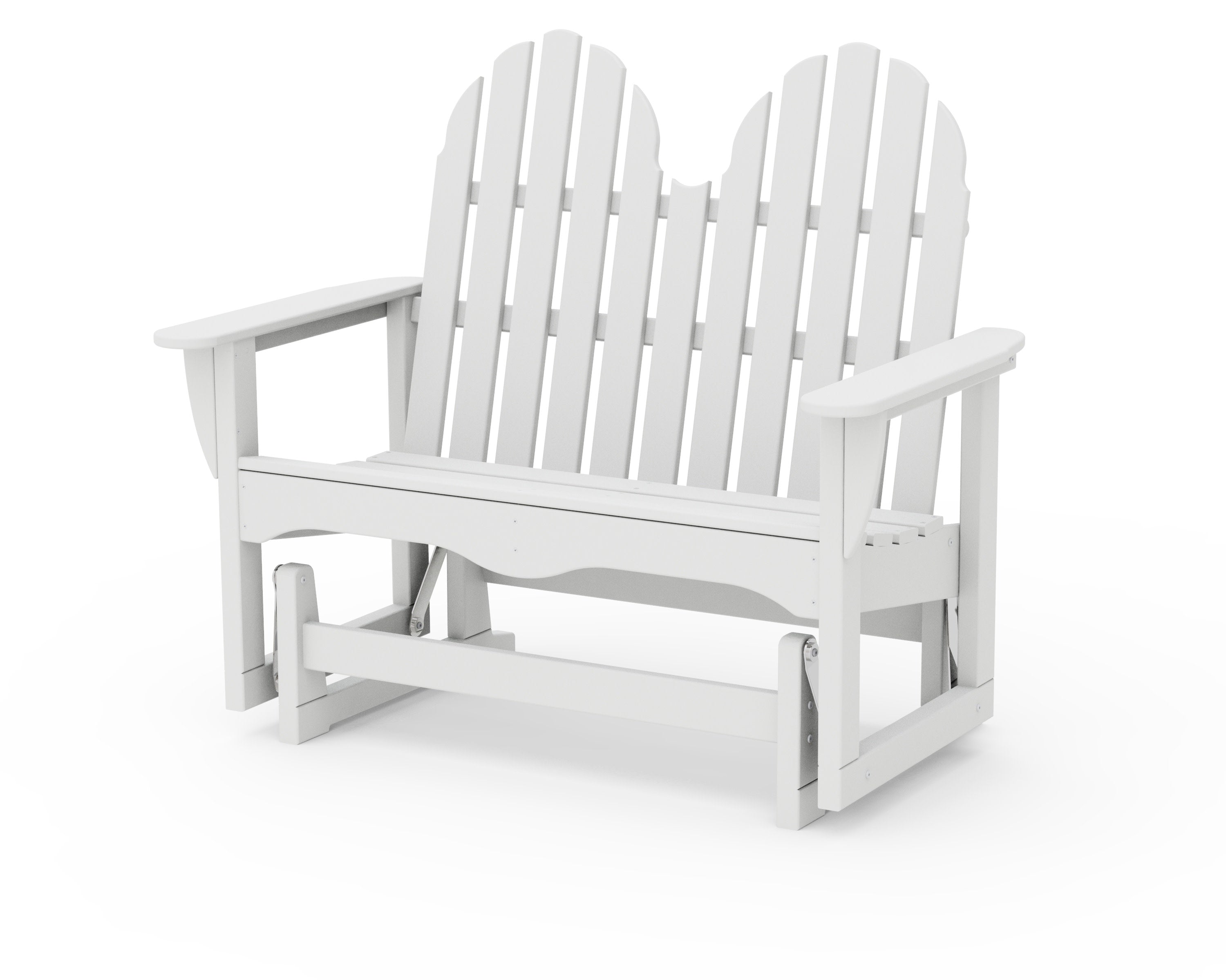 Classic Adirondack 48" Glider in White