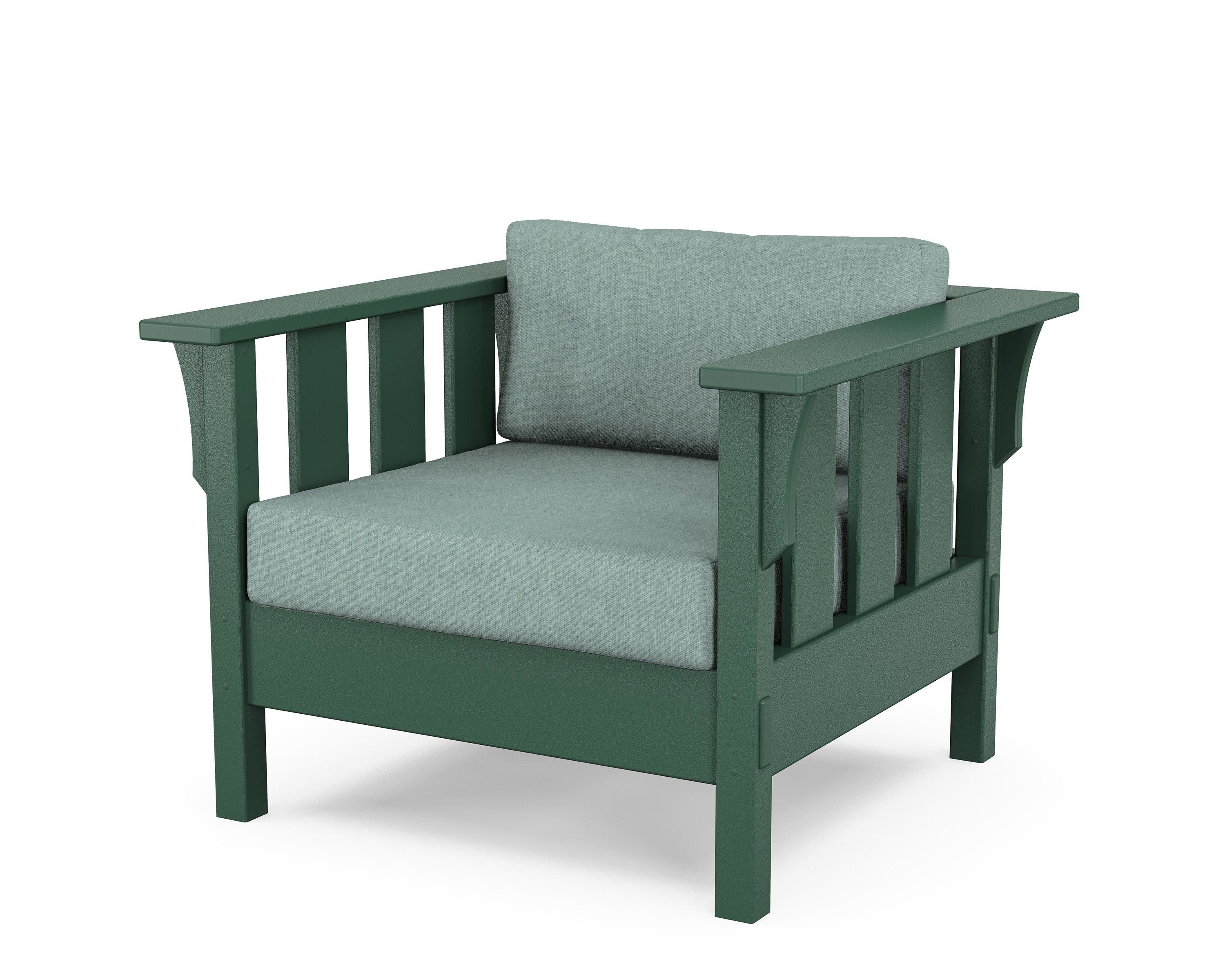 Acadia Deep Seating Chair in Green / Glacier Spa