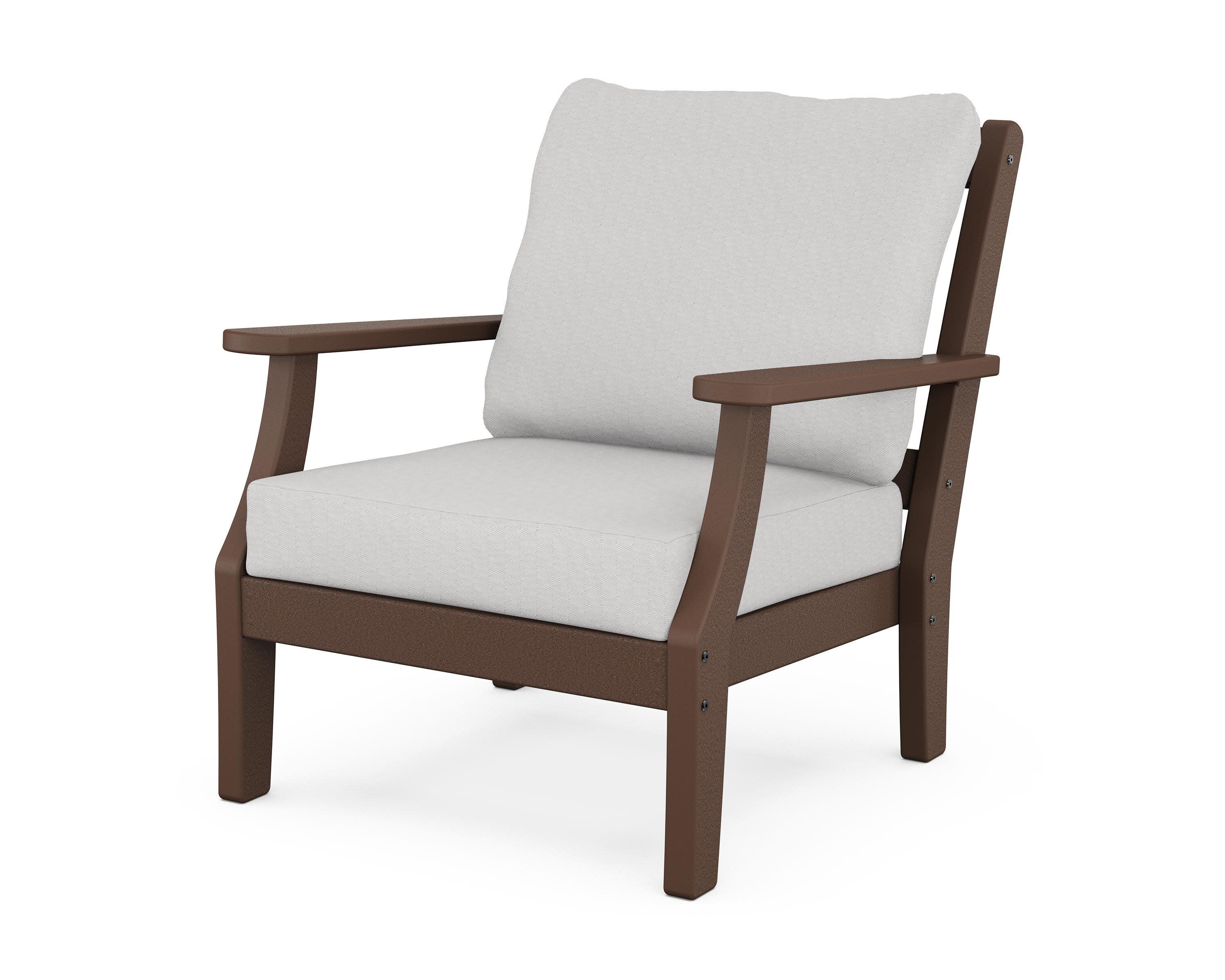 Chinoiserie Deep Seating Chair in Mahogany / Diamond in the Rough