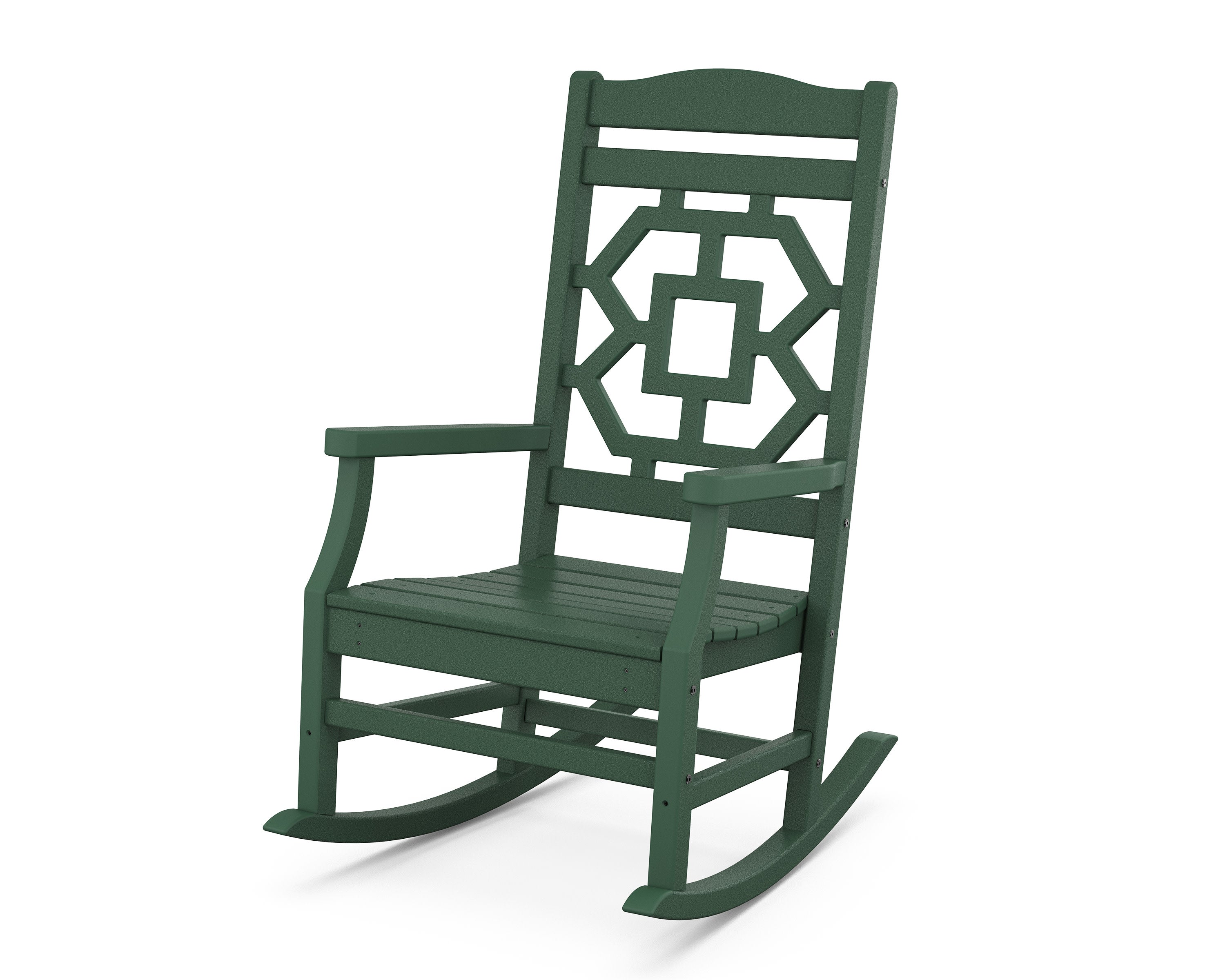 Chinoiserie Rocking Chair in Green
