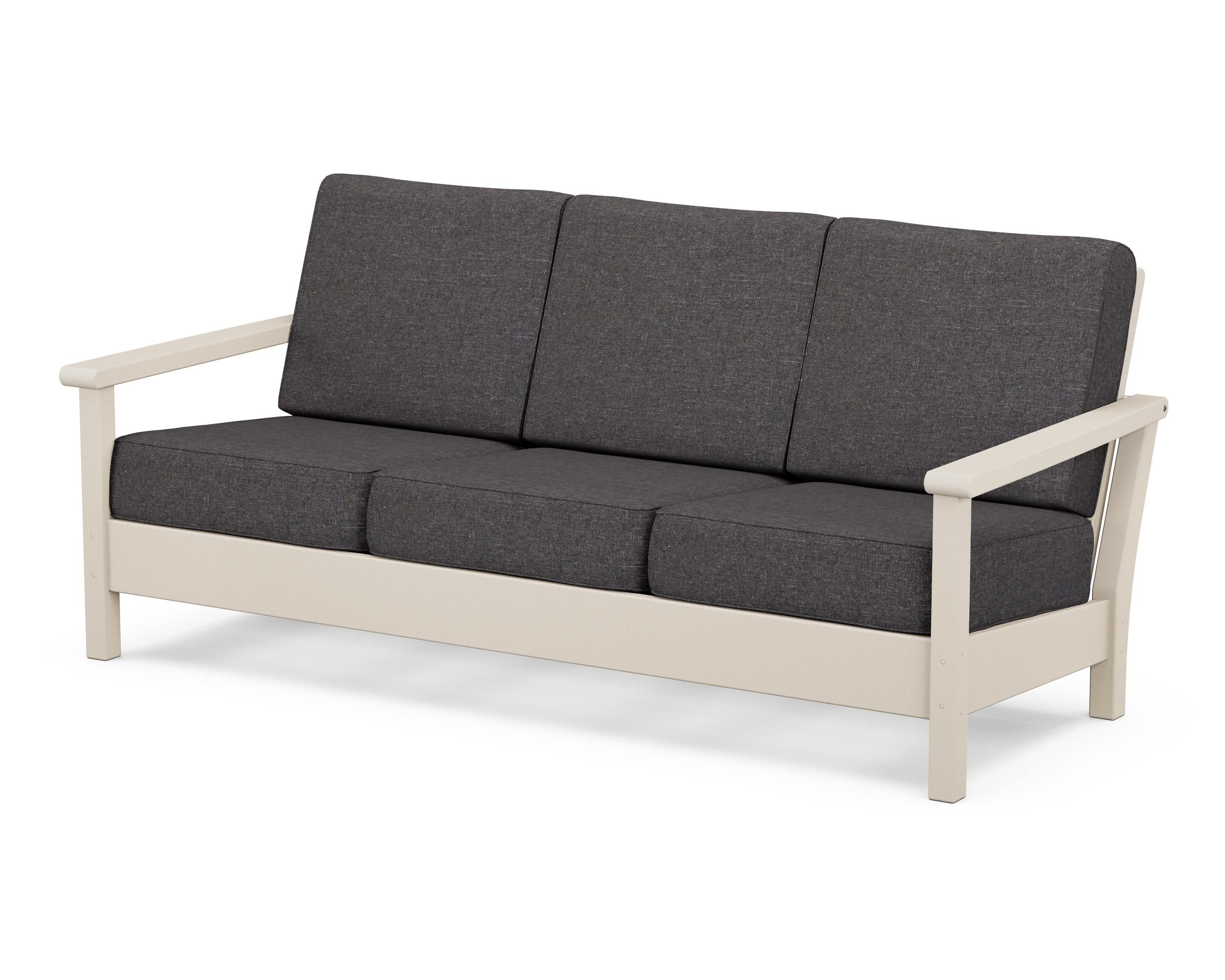 Harbour Deep Seating Sofa in Sand / Ash Charcoal