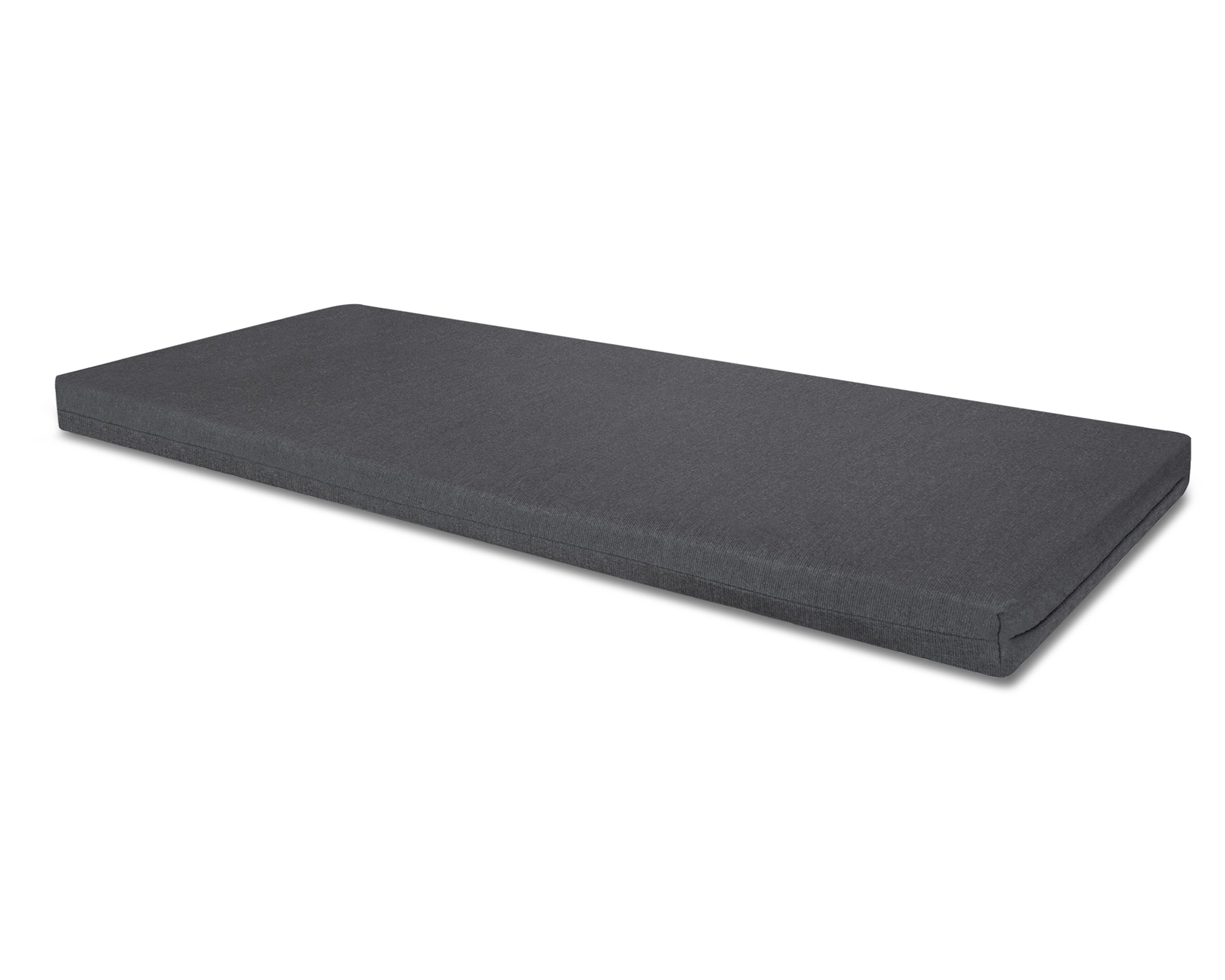Bench Seat Cushion - 17.25"D x 68.5"W x 2.5"H in Spectrum Carbon